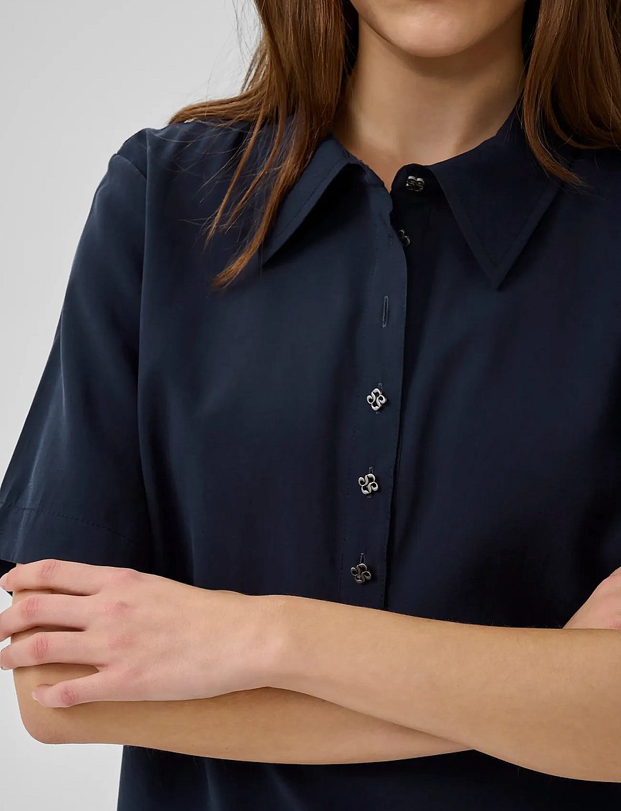My Essential Wardrobe - MWMindy Polo Tee - polo shirts - dark sapphire blue - 5