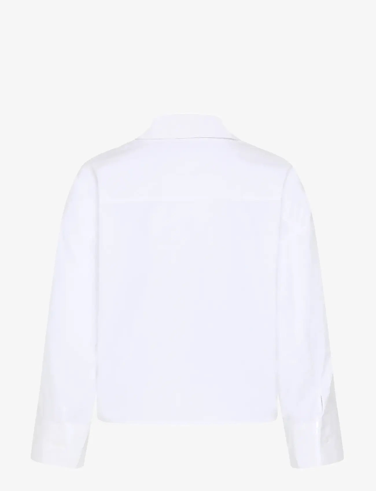 My Essential Wardrobe - MWSunna Boxy Short Shirt - langärmlige hemden - bright white - 2