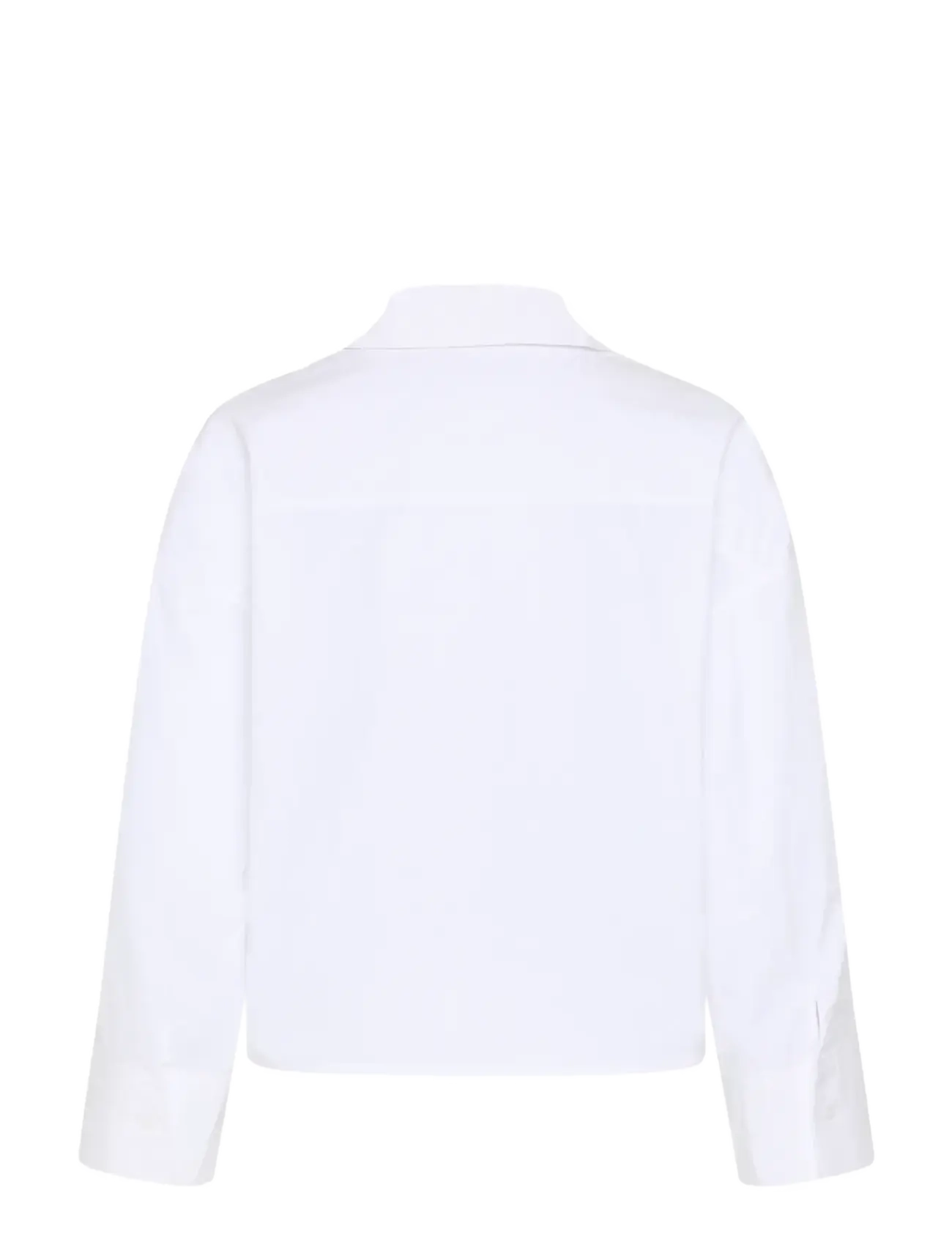 My Essential Wardrobe - MWSunna Boxy Short Shirt - langärmlige hemden - bright white - 2