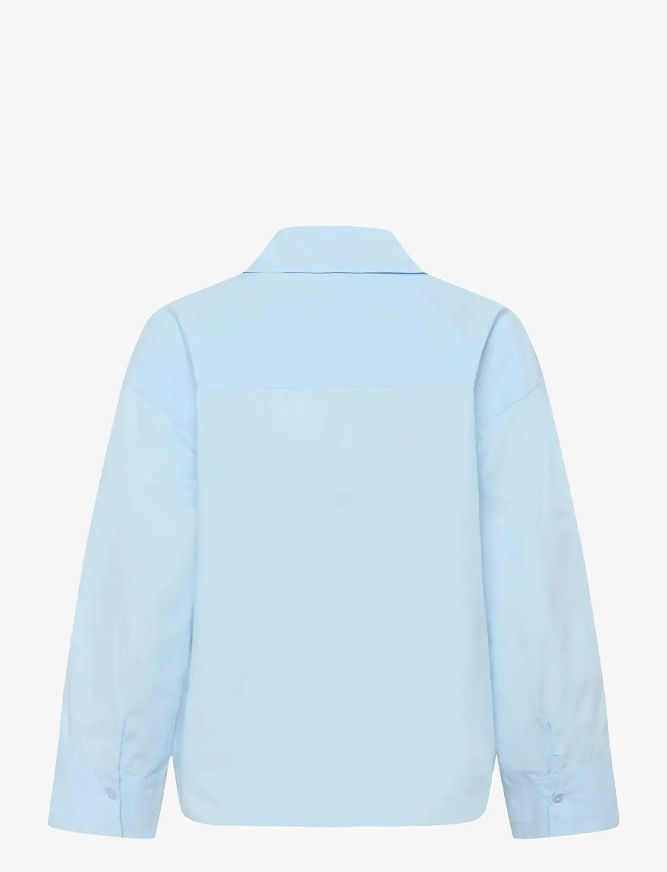 My Essential Wardrobe - MWSunna Boxy Short Shirt - langærmede skjorter - cashmere blue - 2