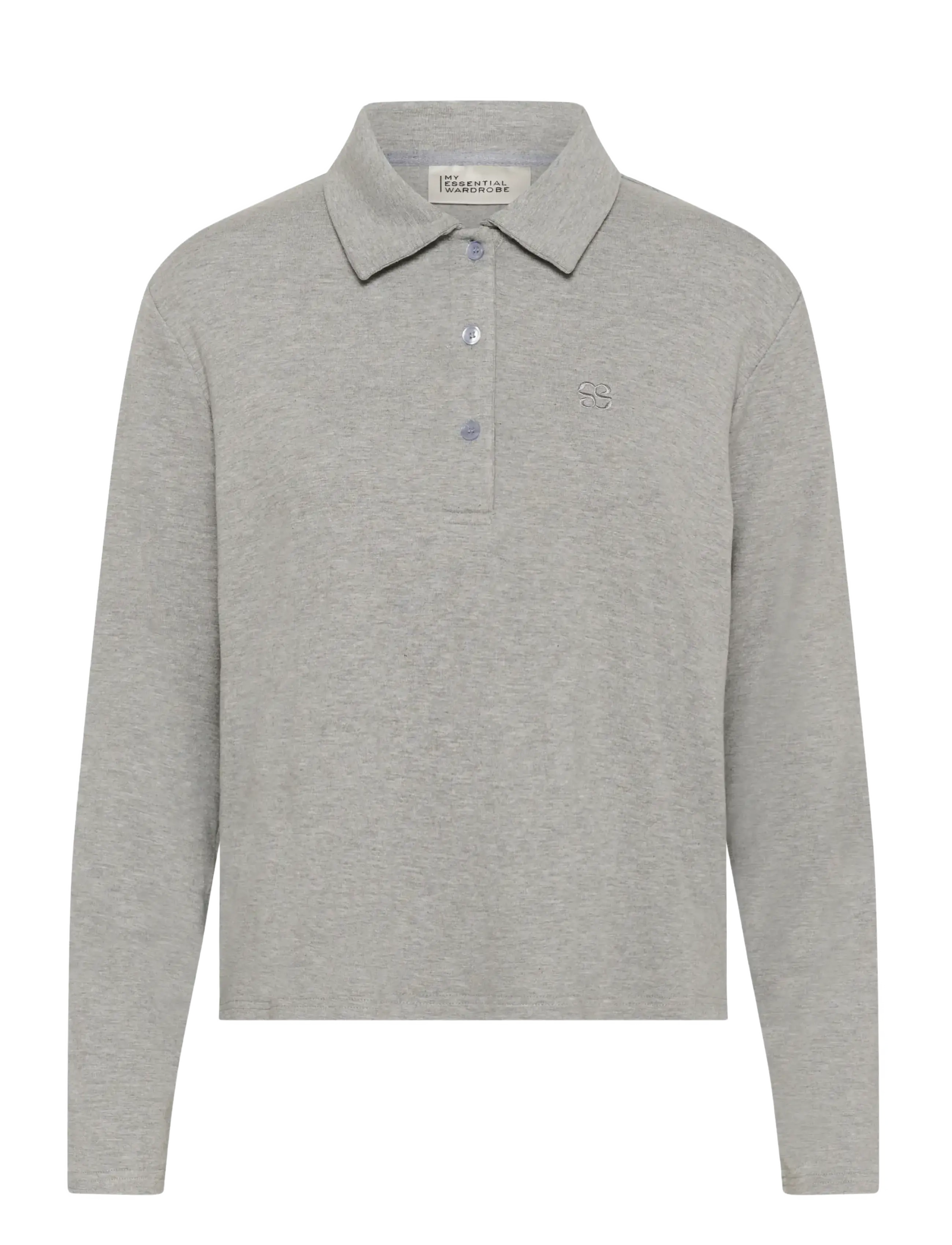 MY ESSENTIAL WARDROBE Mwnupti Polo Bluse Grau - XXL - Damen