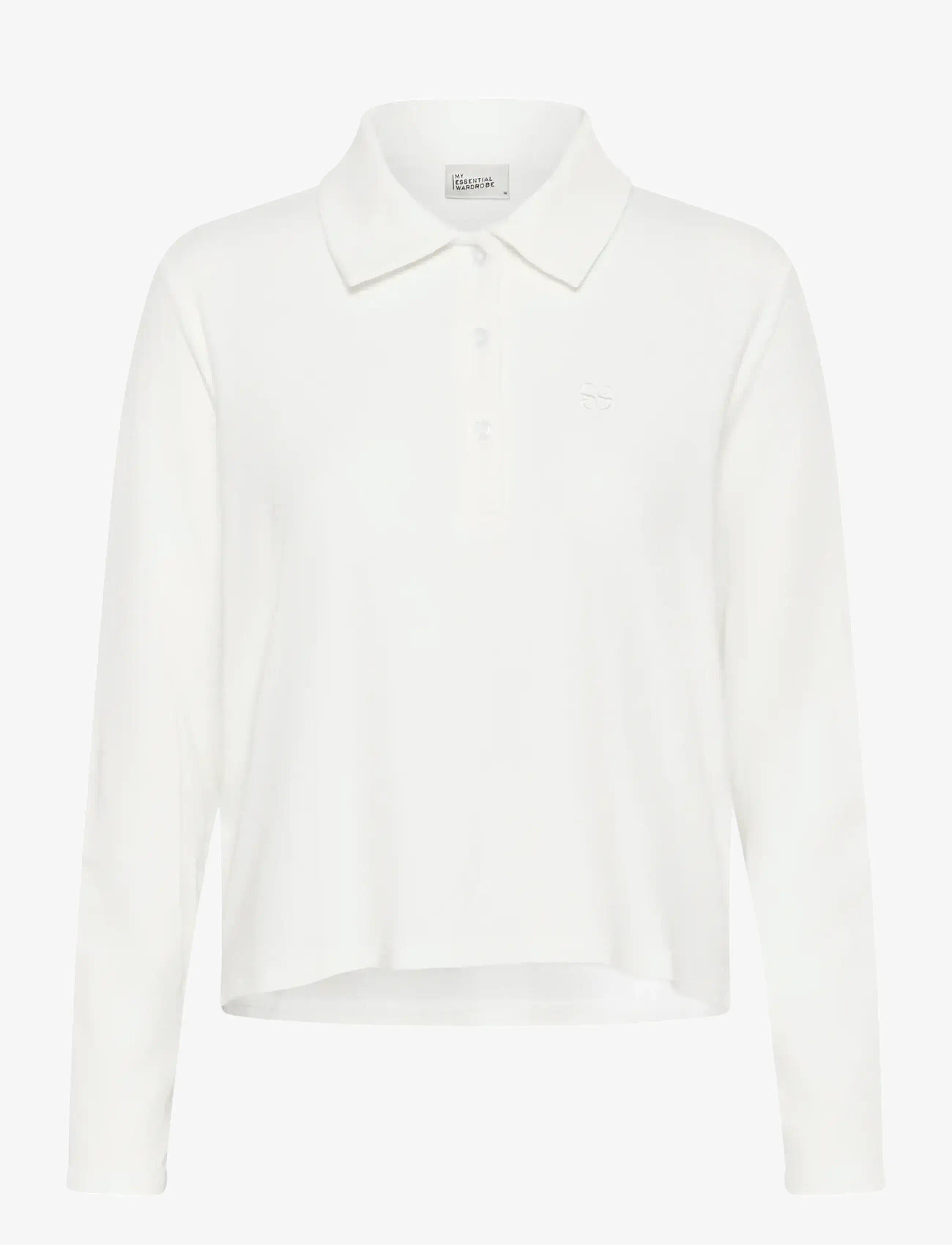 My Essential Wardrobe - MWNupti Polo Blouse - poloshirts - snow white - 1