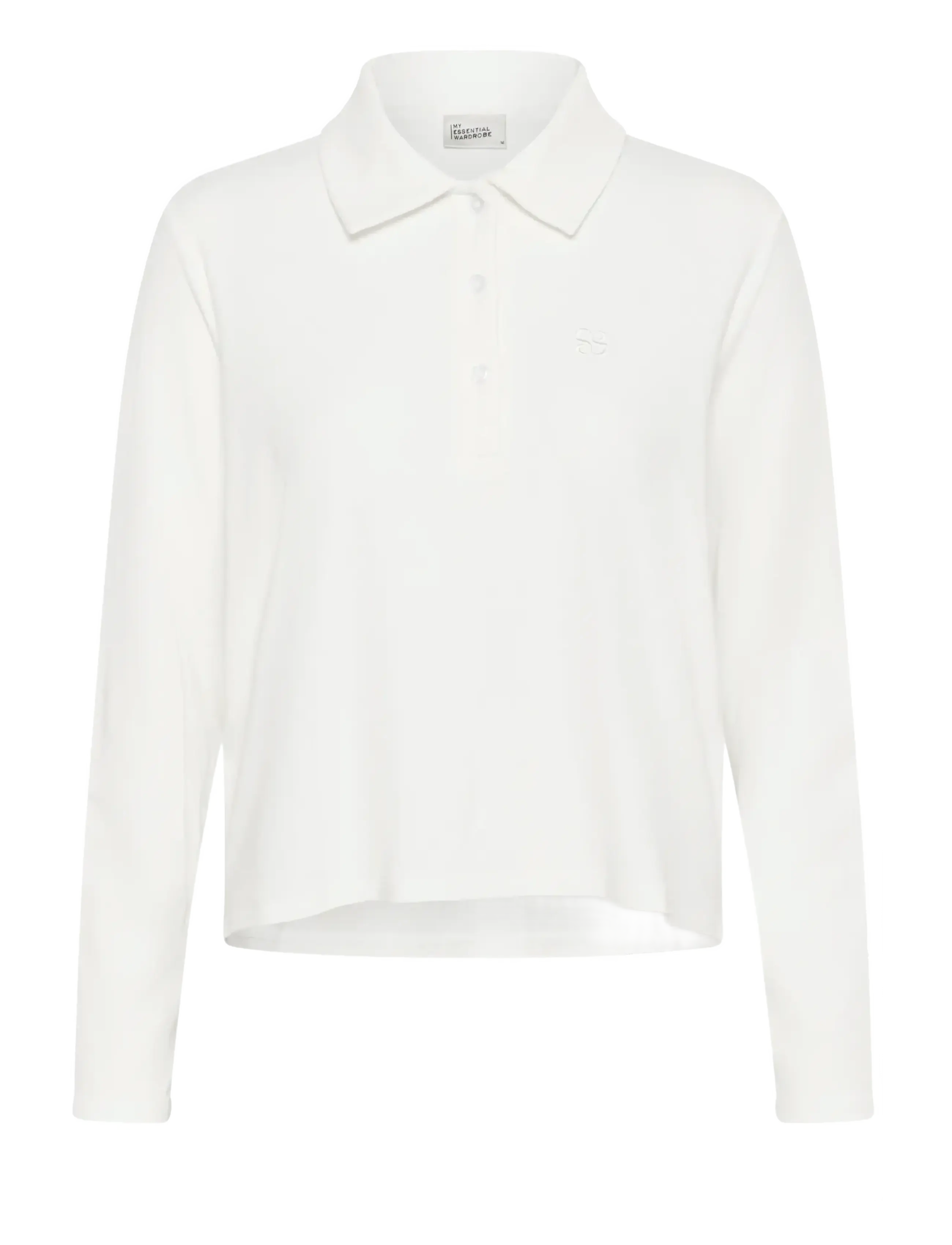 My Essential Wardrobe MWNupti Polo Blouse - T-shirts & Toppe - SNOW WHITE / white