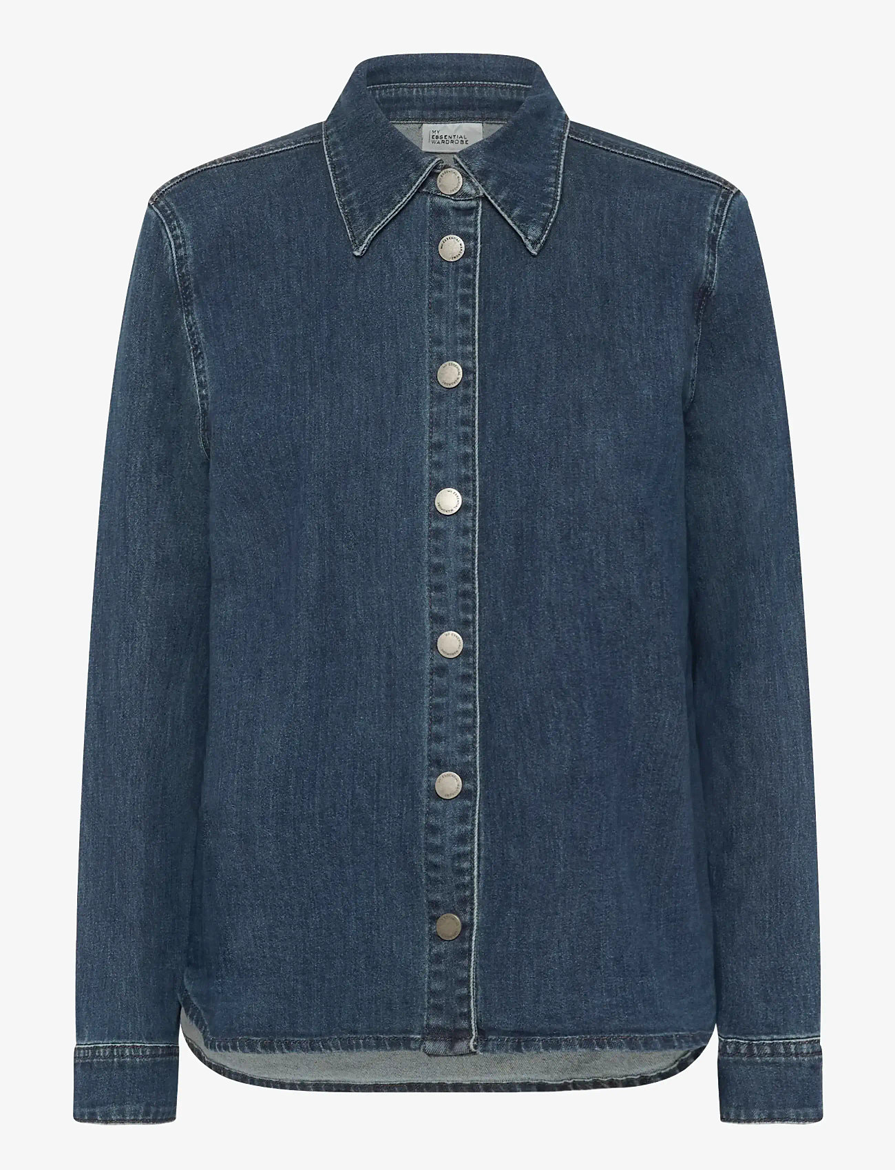 My Essential Wardrobe - MWLinn Sofia 115 Shirt - denimskjorter - dark blue wash - 0