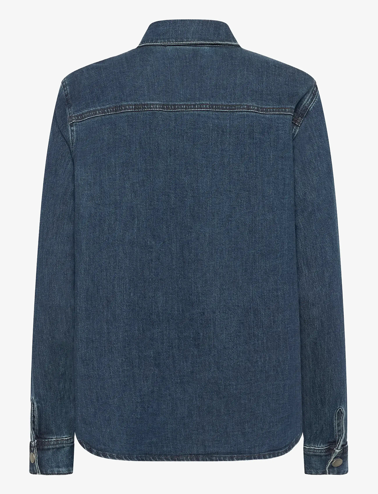 My Essential Wardrobe - MWLinn Sofia 115 Shirt - denimskjorter - dark blue wash - 1