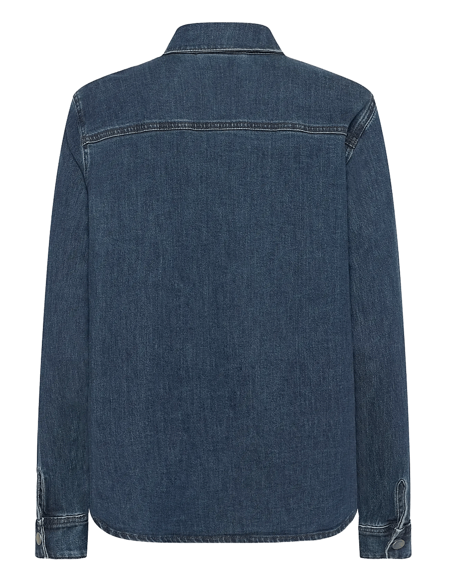 My Essential Wardrobe - MWLinn Sofia 115 Shirt - denim shirts - dark blue wash - 1