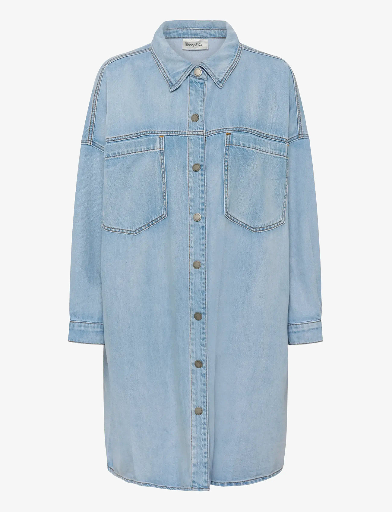 My Essential Wardrobe - MWHilma 171 OS Shirtdress - light blue wash - 1