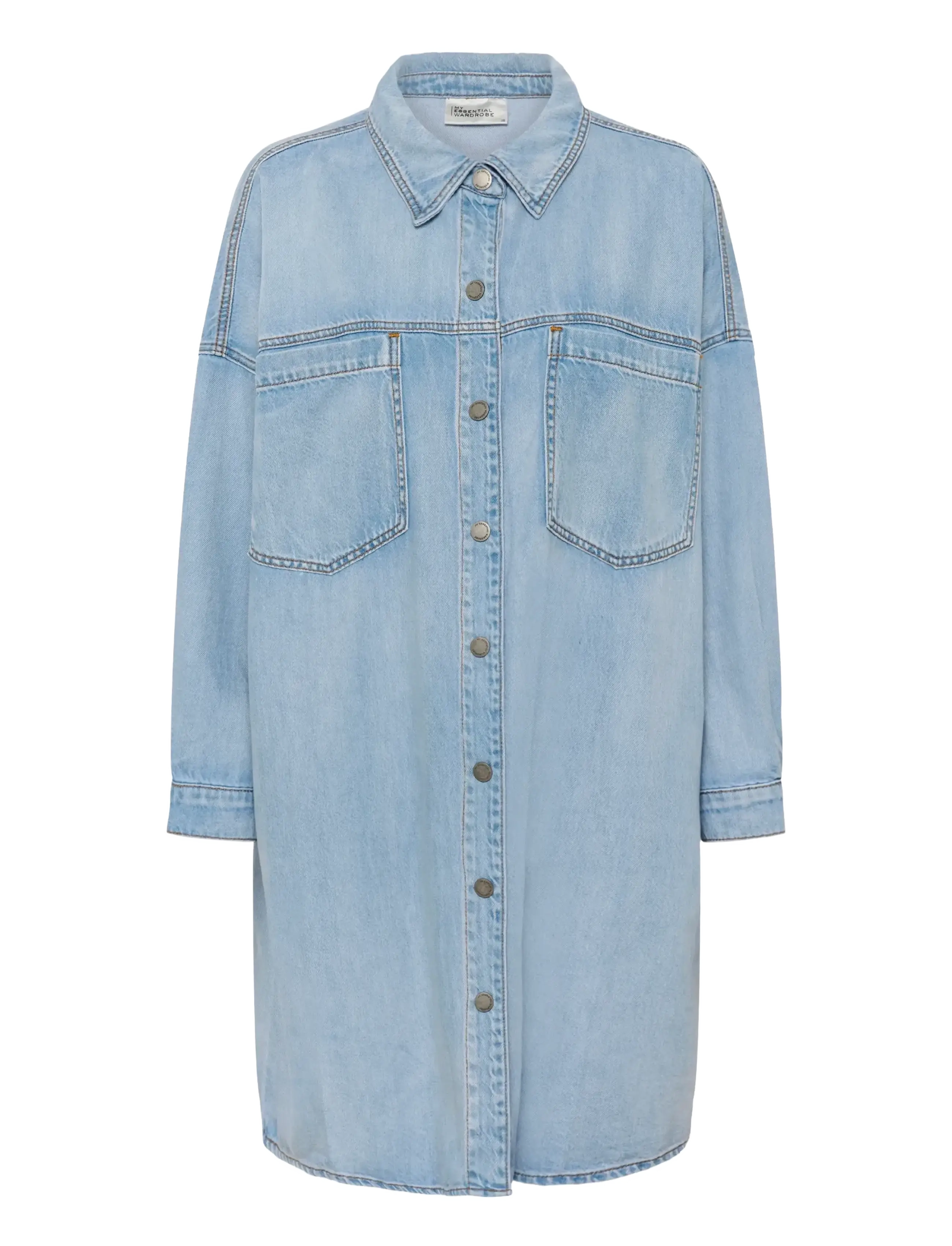 My Essential Wardrobe MWHilma 171 OS Shirtdress - Kleidid - LIGHT BLUE WASH / blue