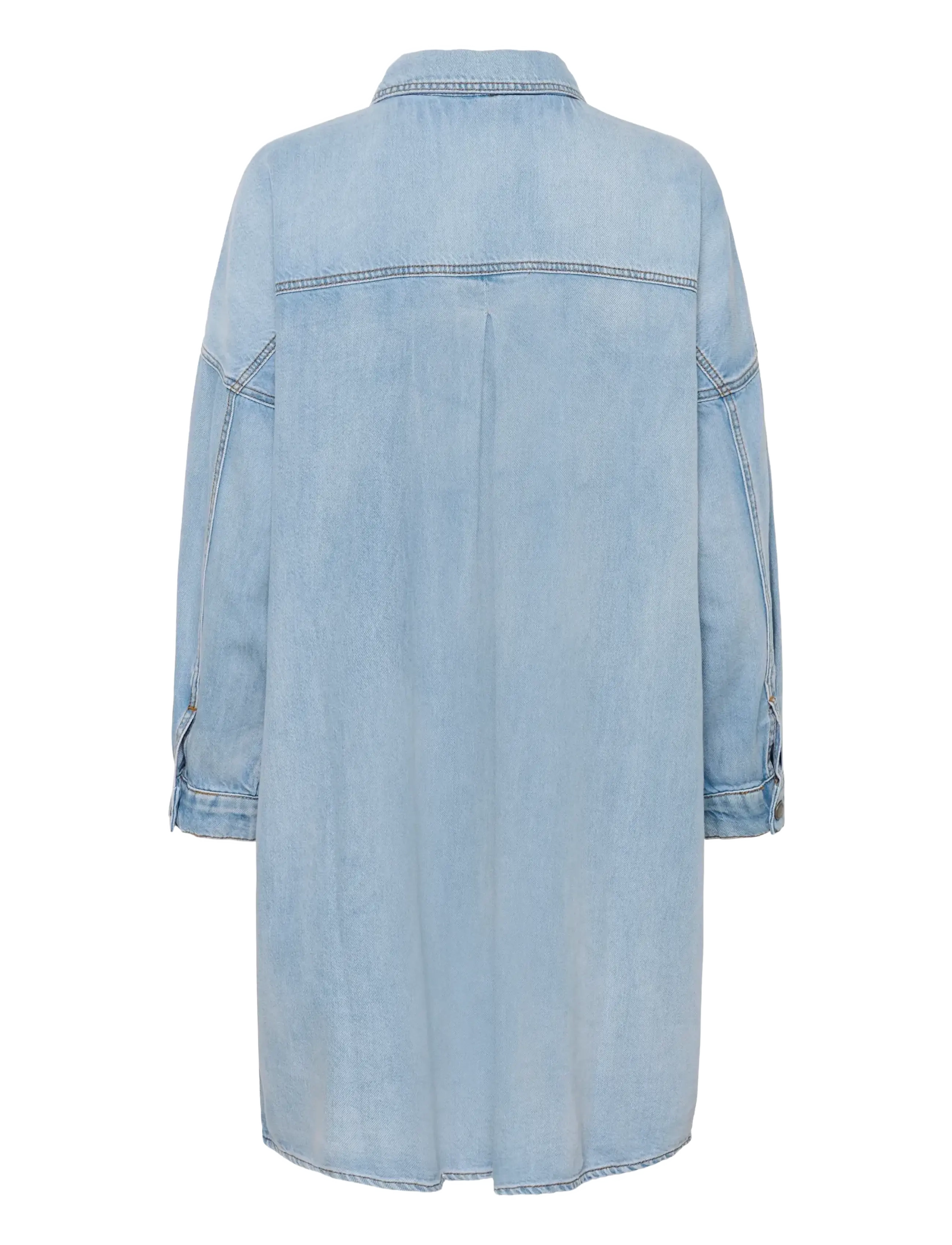 My Essential Wardrobe - MWHilma 171 OS Shirtdress - denim dresses - light blue wash - 2