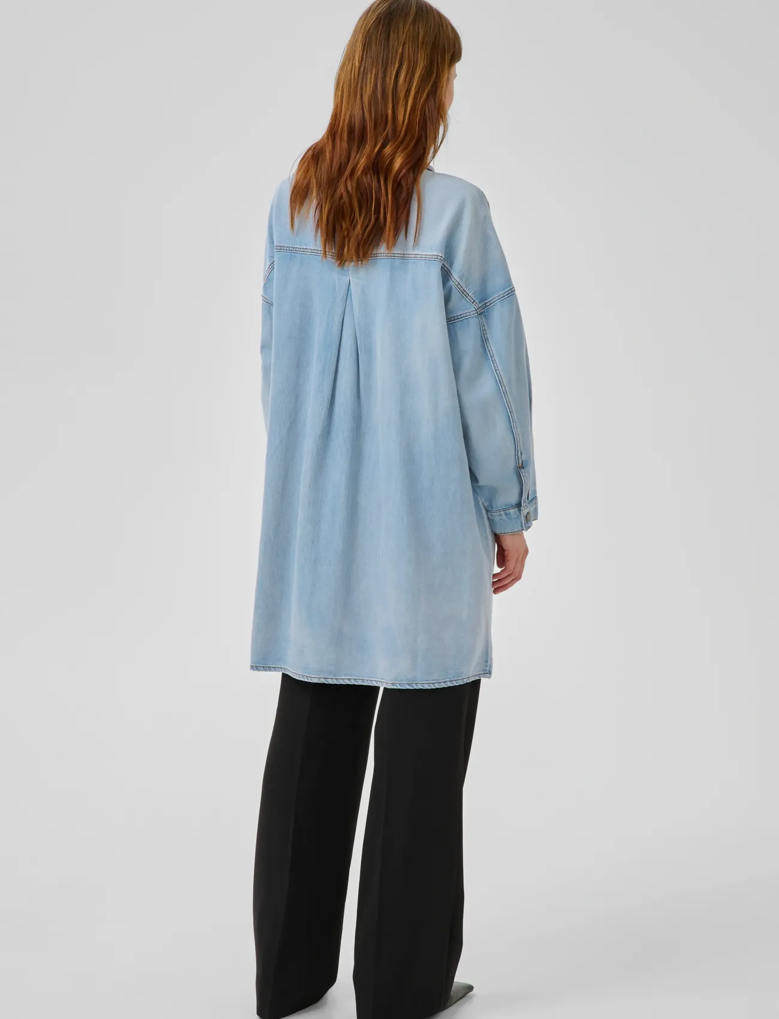 My Essential Wardrobe - MWHilma 171 OS Shirtdress - denim dresses - light blue wash - 4