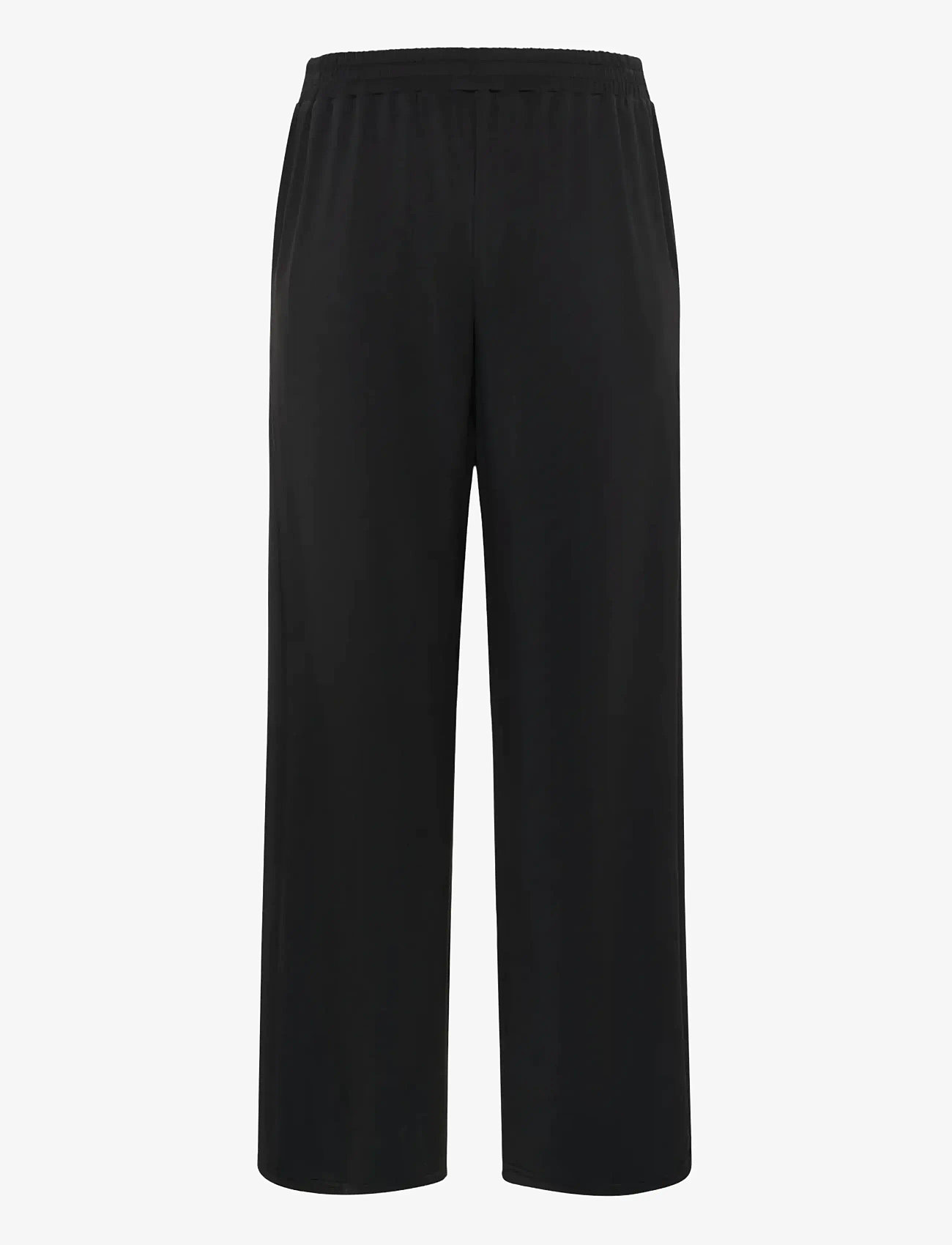 My Essential Wardrobe - MWHelle Wide Pant - laia säärega püksid - black - 1