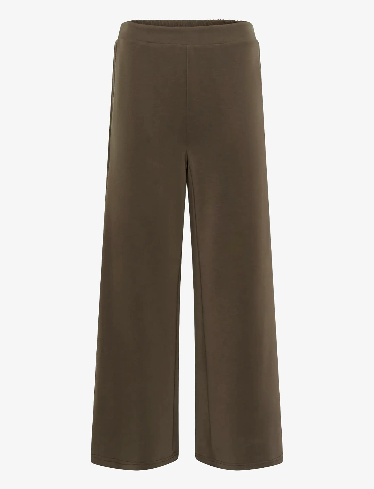 My Essential Wardrobe - MWHelle Wide Pant - hosen mit weitem bein - major brown - 1