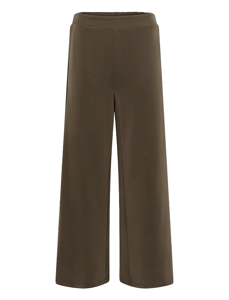 My Essential Wardrobe - MWHelle Wide Pant - hosen mit weitem bein - major brown - 1