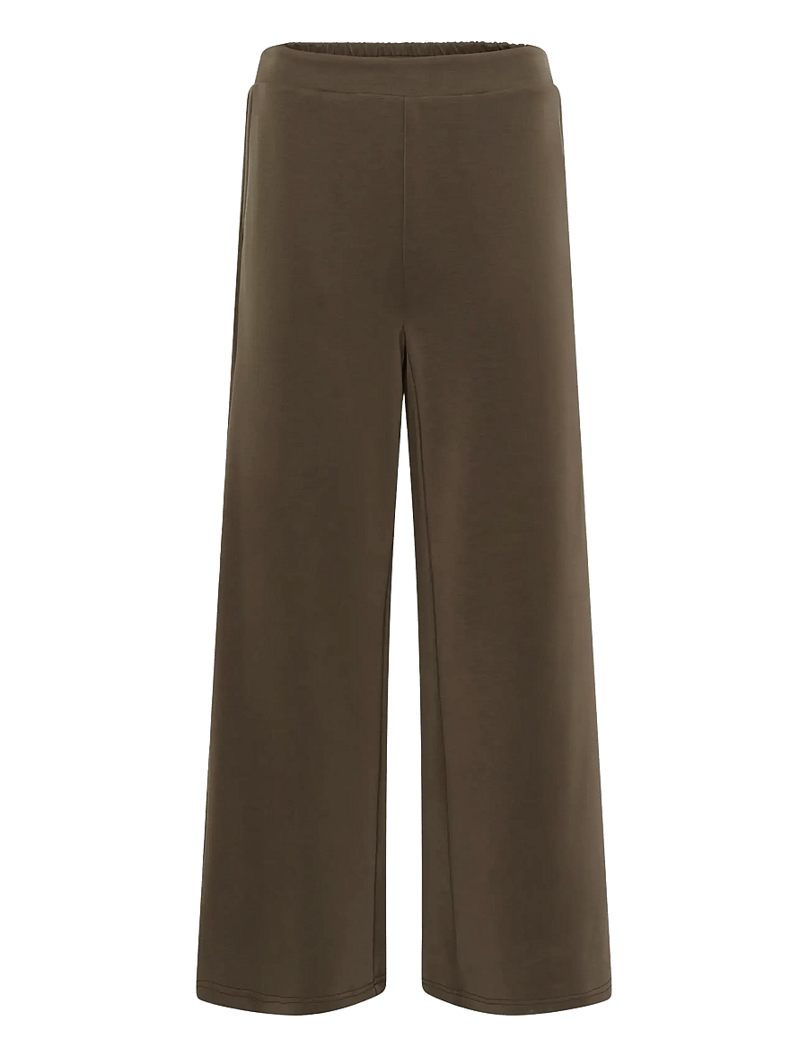 My Essential Wardrobe - MWHelle Wide Pant - wide leg trousers - major brown - 1