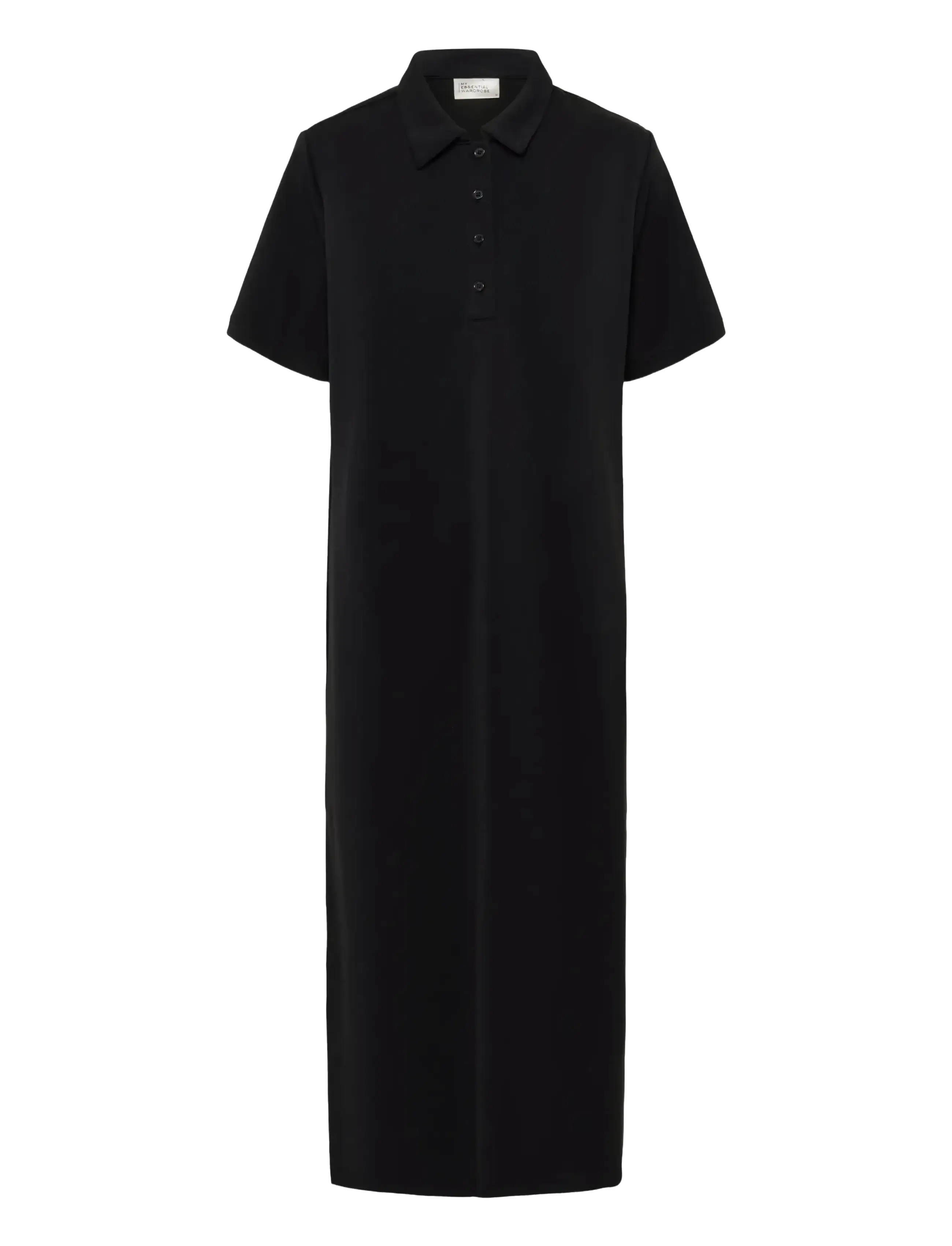 MY ESSENTIAL WARDROBE Mwhelle Polo Long Kleid Schwarz - M - Damen