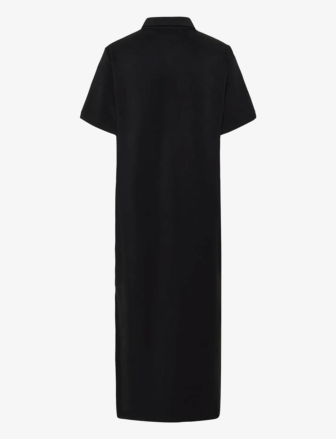 My Essential Wardrobe - MWHelle Polo Long Dress - shirt dresses - black - 2