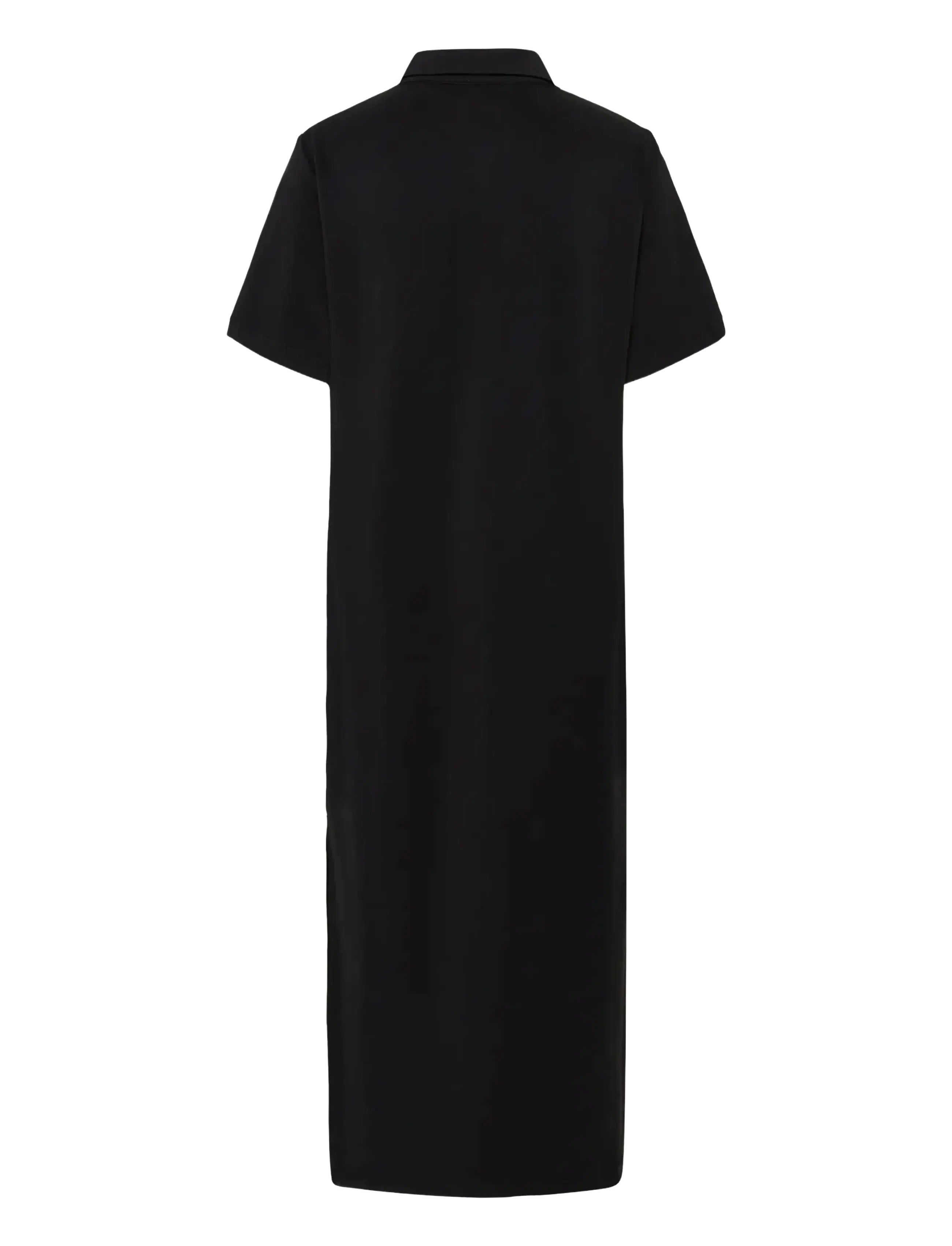 My Essential Wardrobe - MWHelle Polo Long Dress - skjortekjoler - black - 2