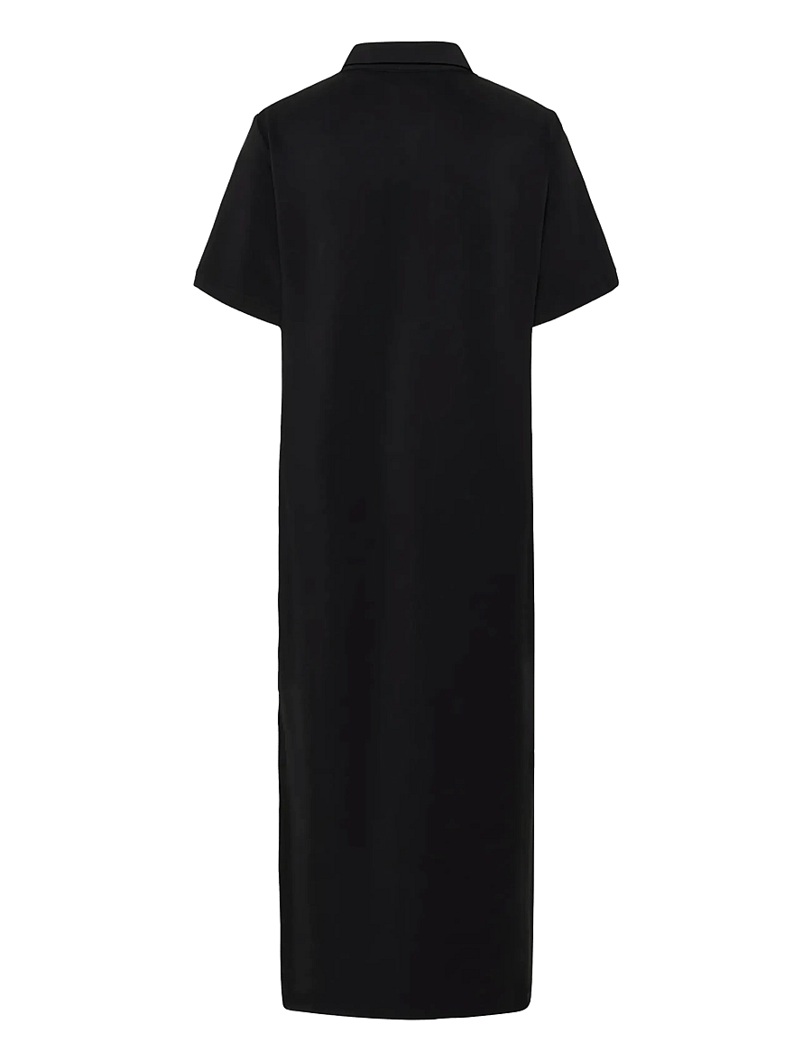 My Essential Wardrobe - MWHelle Polo Long Dress - skjortekjoler - black - 2