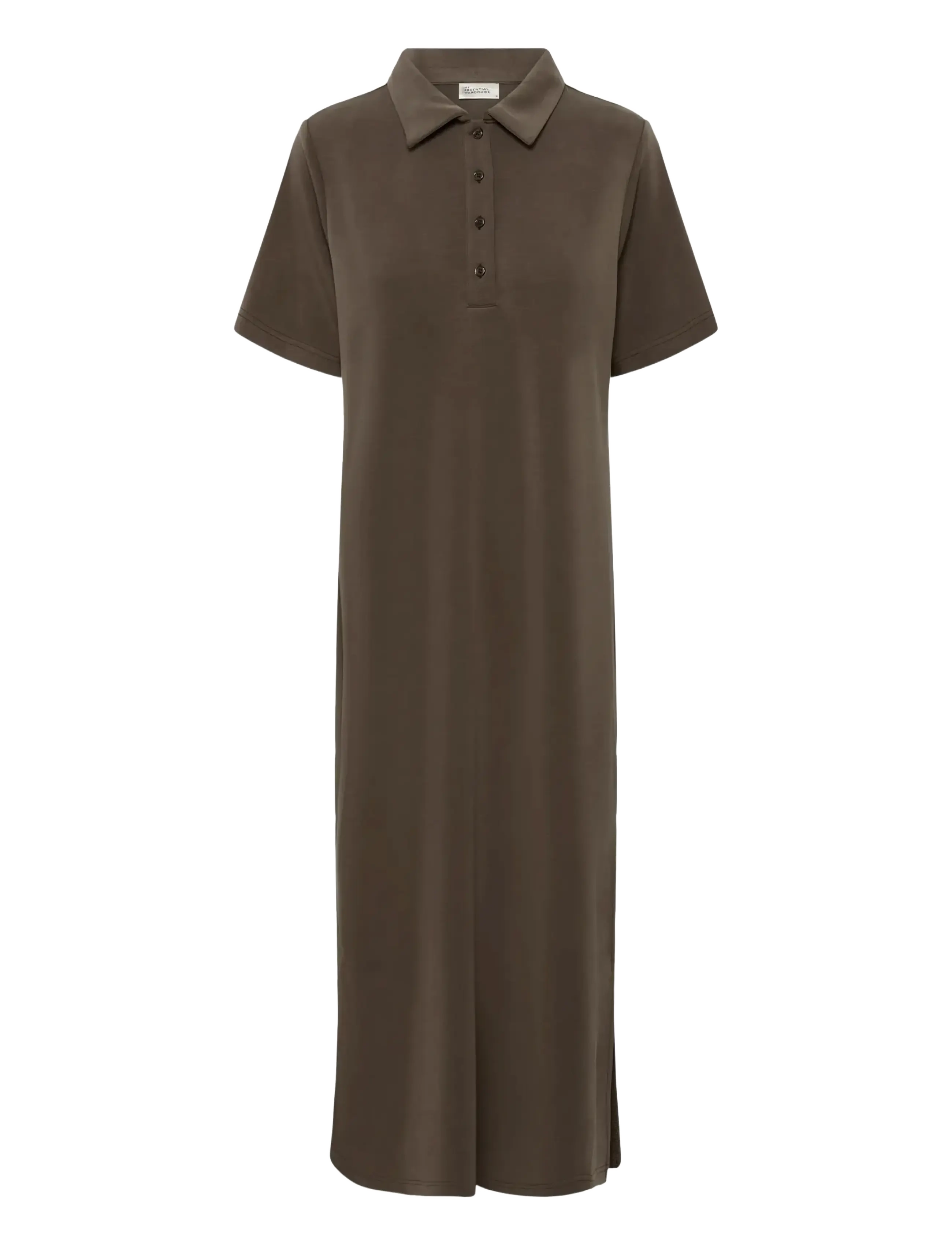 MY ESSENTIAL WARDROBE Mwhelle Polo Long Kleid Braun - L - Damen