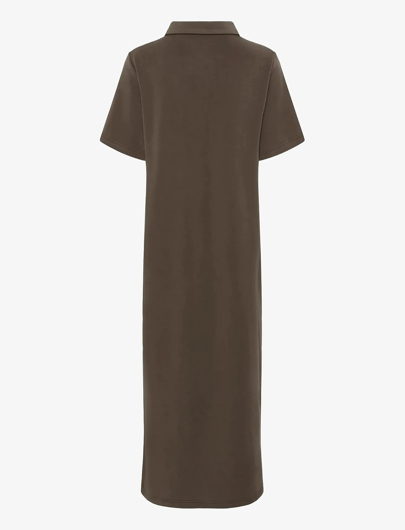 My Essential Wardrobe - MWHelle Polo Long Dress - hemdkleider - major brown - 2