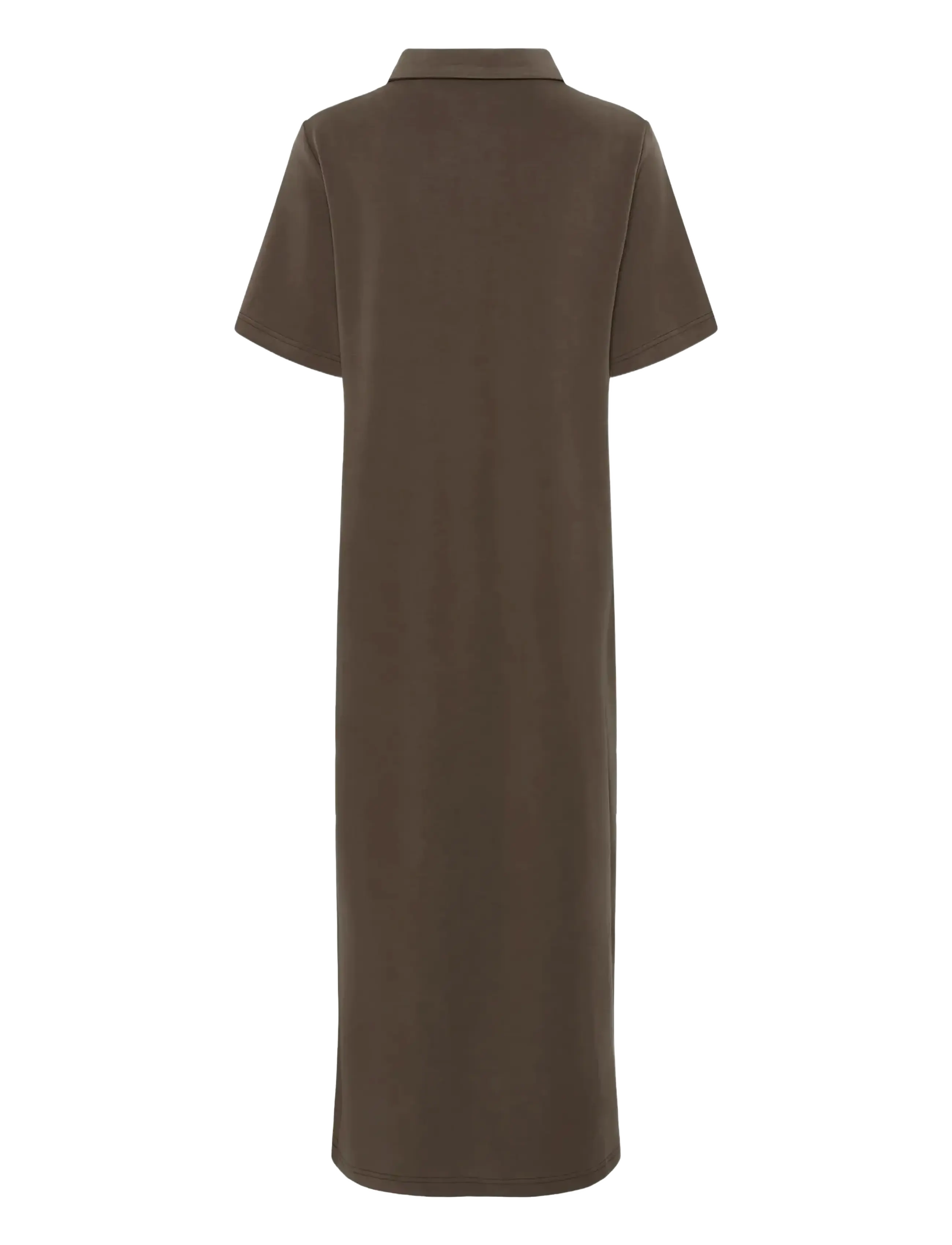 My Essential Wardrobe - MWHelle Polo Long Dress - särkkleidid - major brown - 2