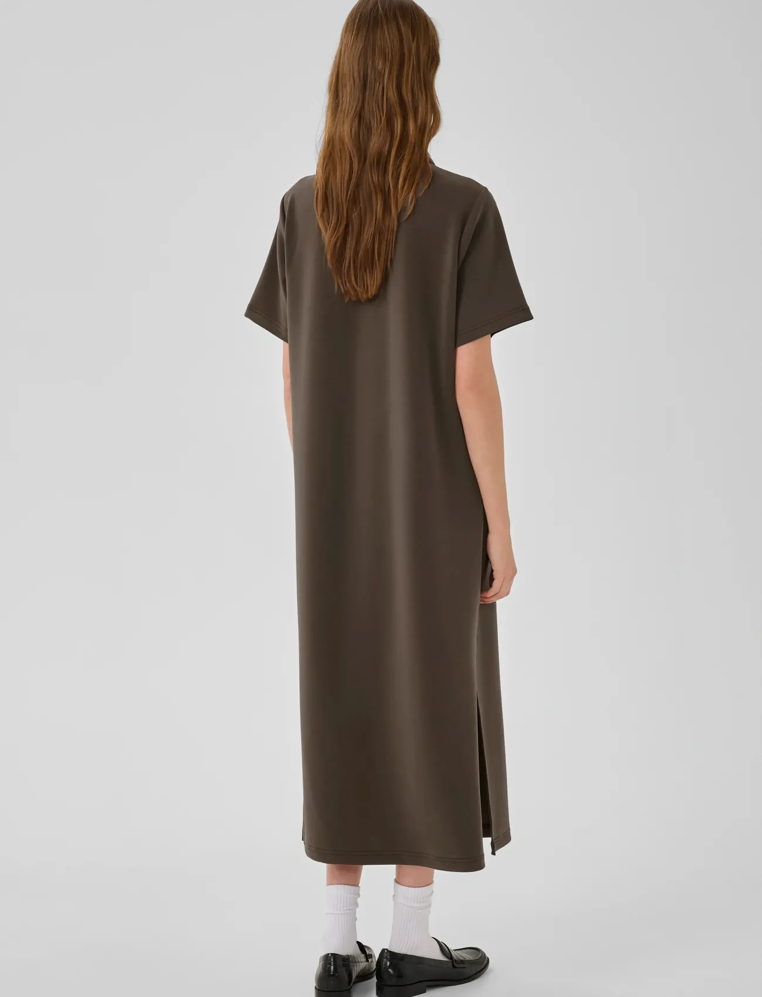 My Essential Wardrobe - MWHelle Polo Long Dress - särkkleidid - major brown - 3