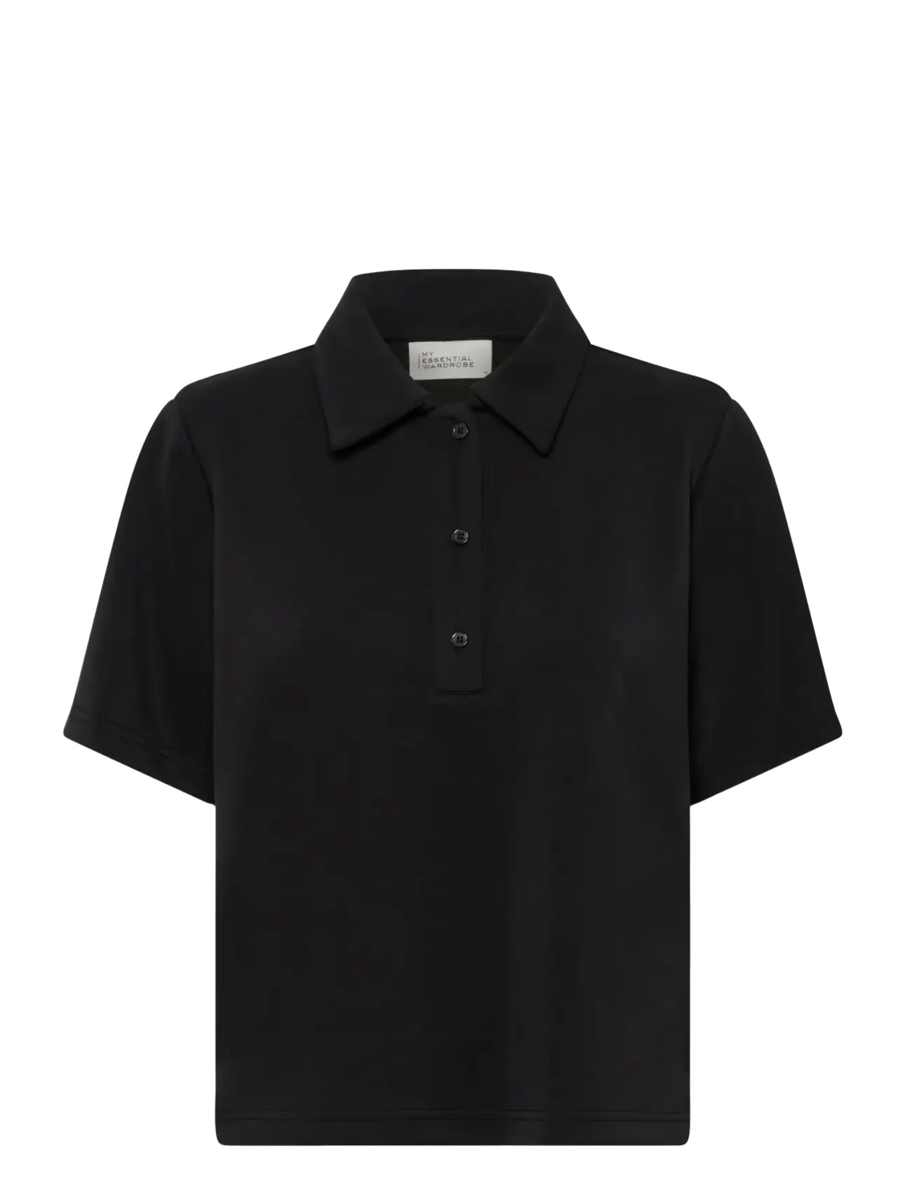 MY ESSENTIAL WARDROBE Mwhelle Polo Tee Schwarz - XS - Damen