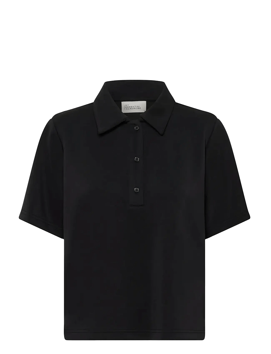 My Essential Wardrobe - MWHelle Polo Tee - polosärgid - black - 1