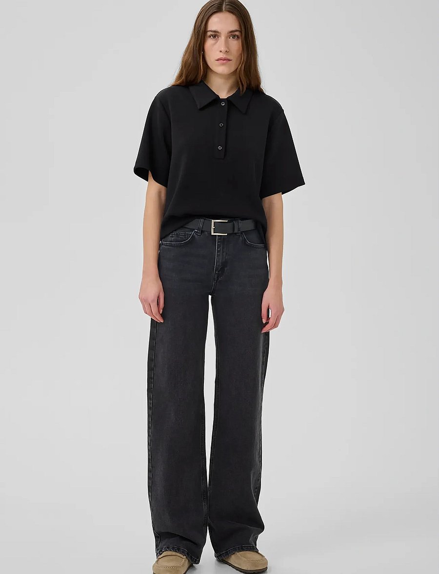 My Essential Wardrobe - MWHelle Polo Tee - polosärgid - black - 3