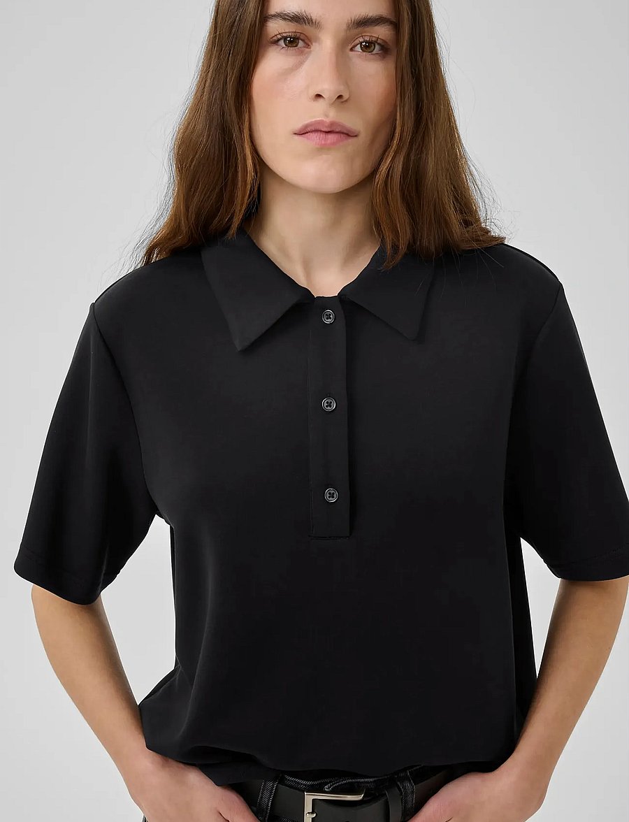 My Essential Wardrobe - MWHelle Polo Tee - polosärgid - black - 5
