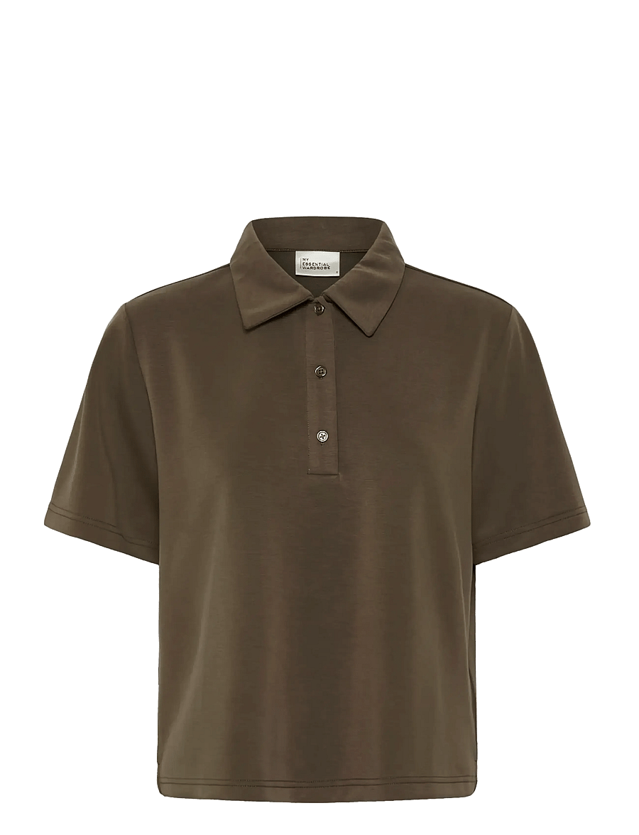 My Essential Wardrobe - MWHelle Polo Tee - poloer - major brown - 0