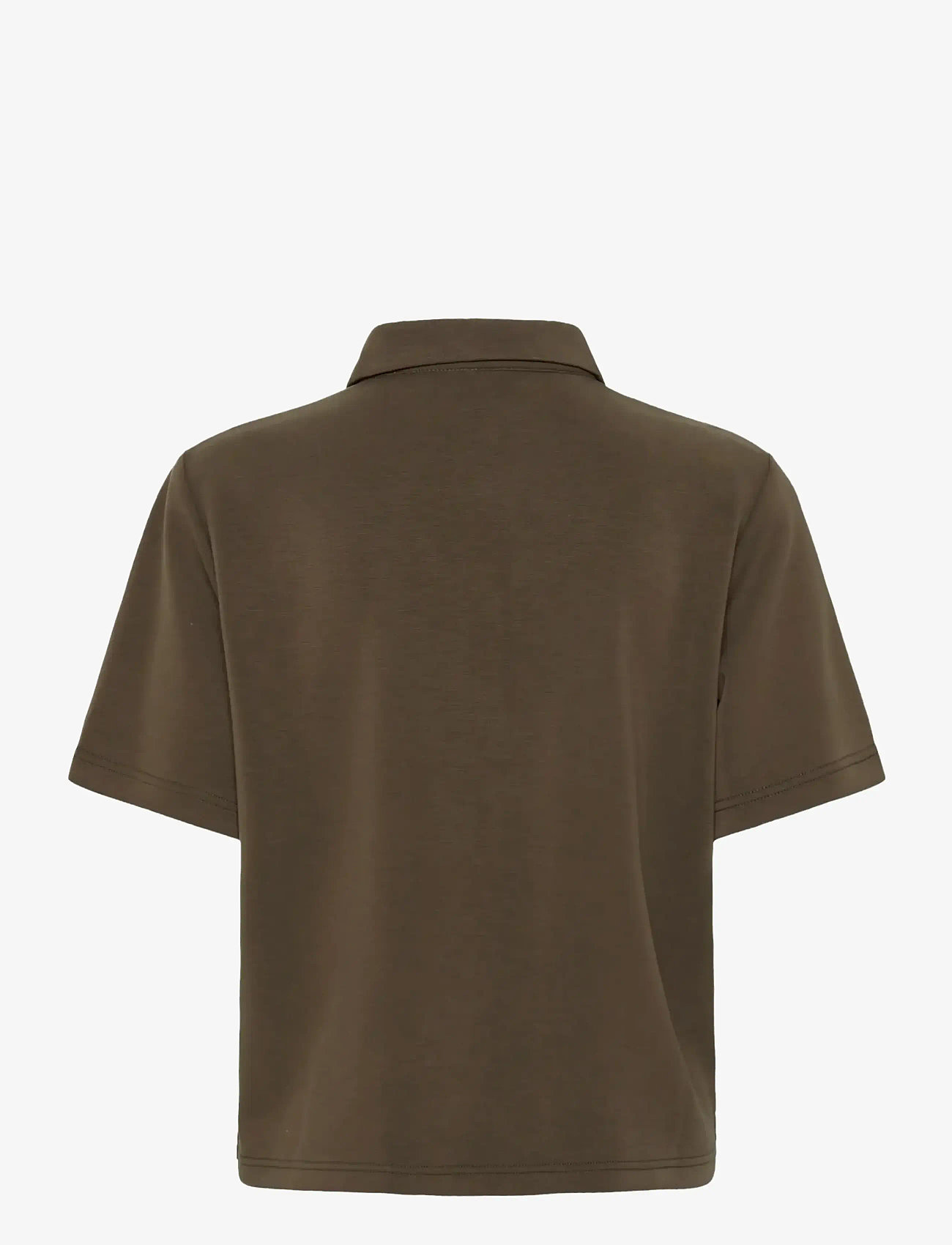 My Essential Wardrobe - MWHelle Polo Tee - polo shirts - major brown - 1
