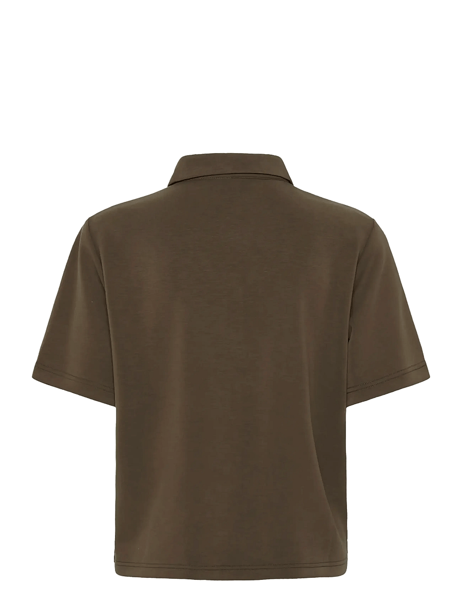 My Essential Wardrobe - MWHelle Polo Tee - poloer - major brown - 1
