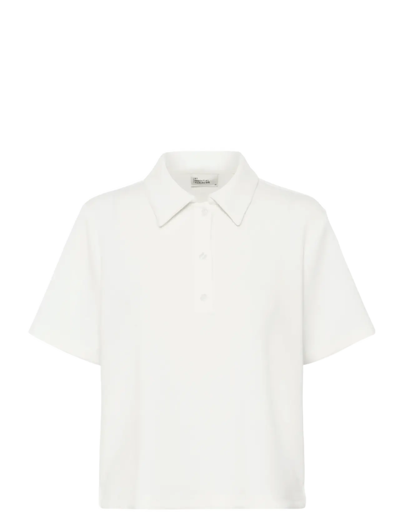 My Essential Wardrobe MWHelle Polo Tee - Nyheder - SNOW WHITE / white
