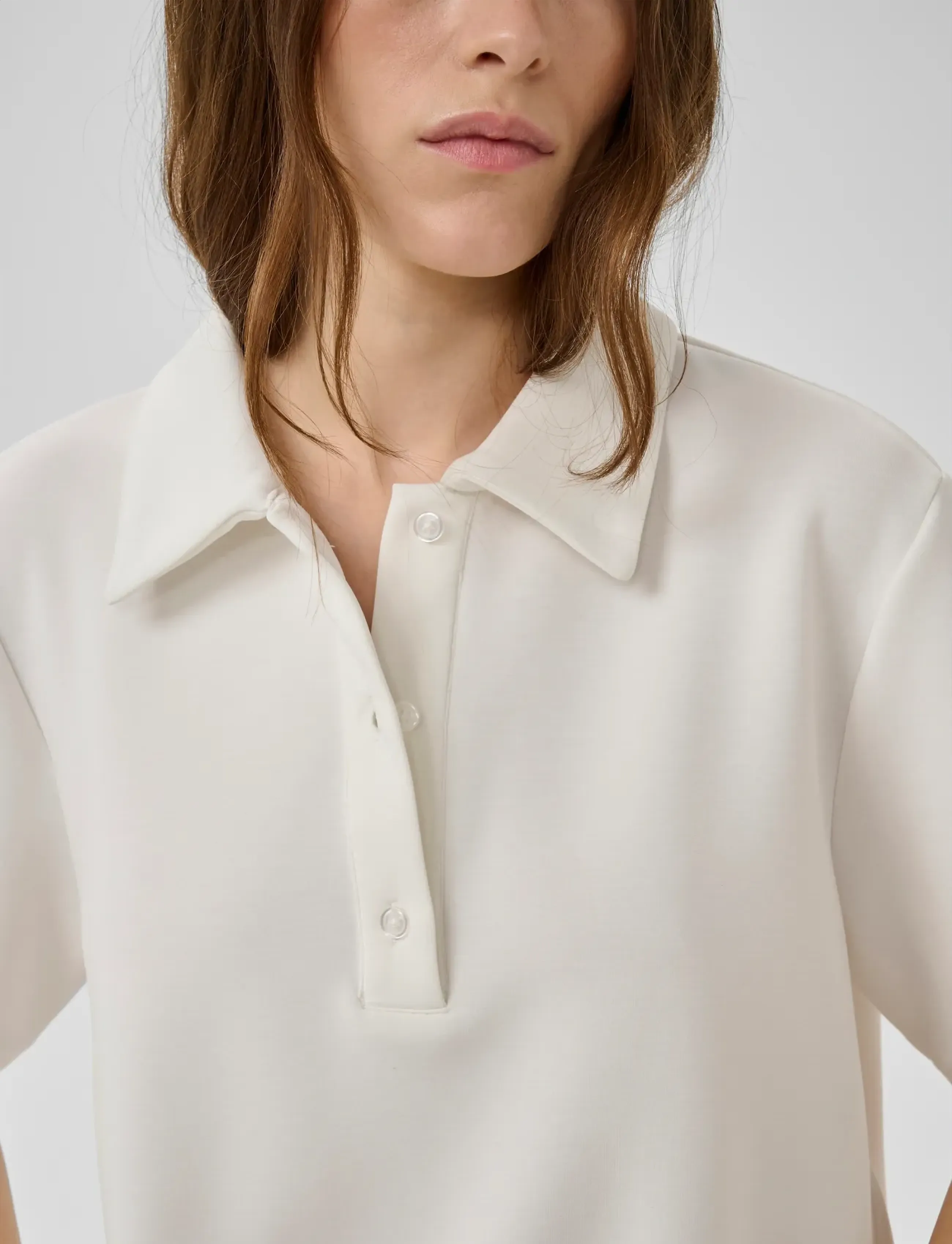 My Essential Wardrobe - MWHelle Polo Tee - poloer - snow white - 5