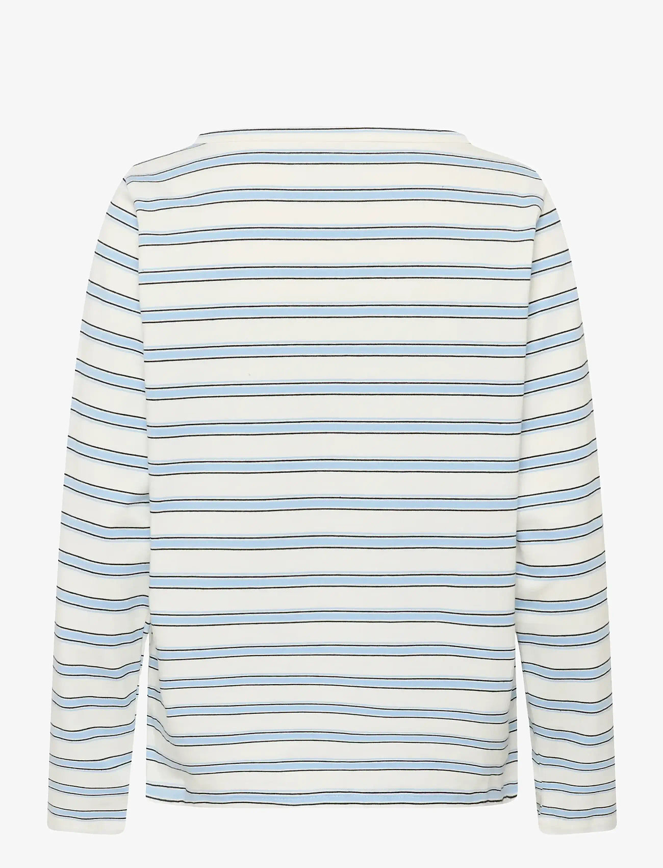 My Essential Wardrobe - MWAsla Boatneck Blouse - snow white striped - 2