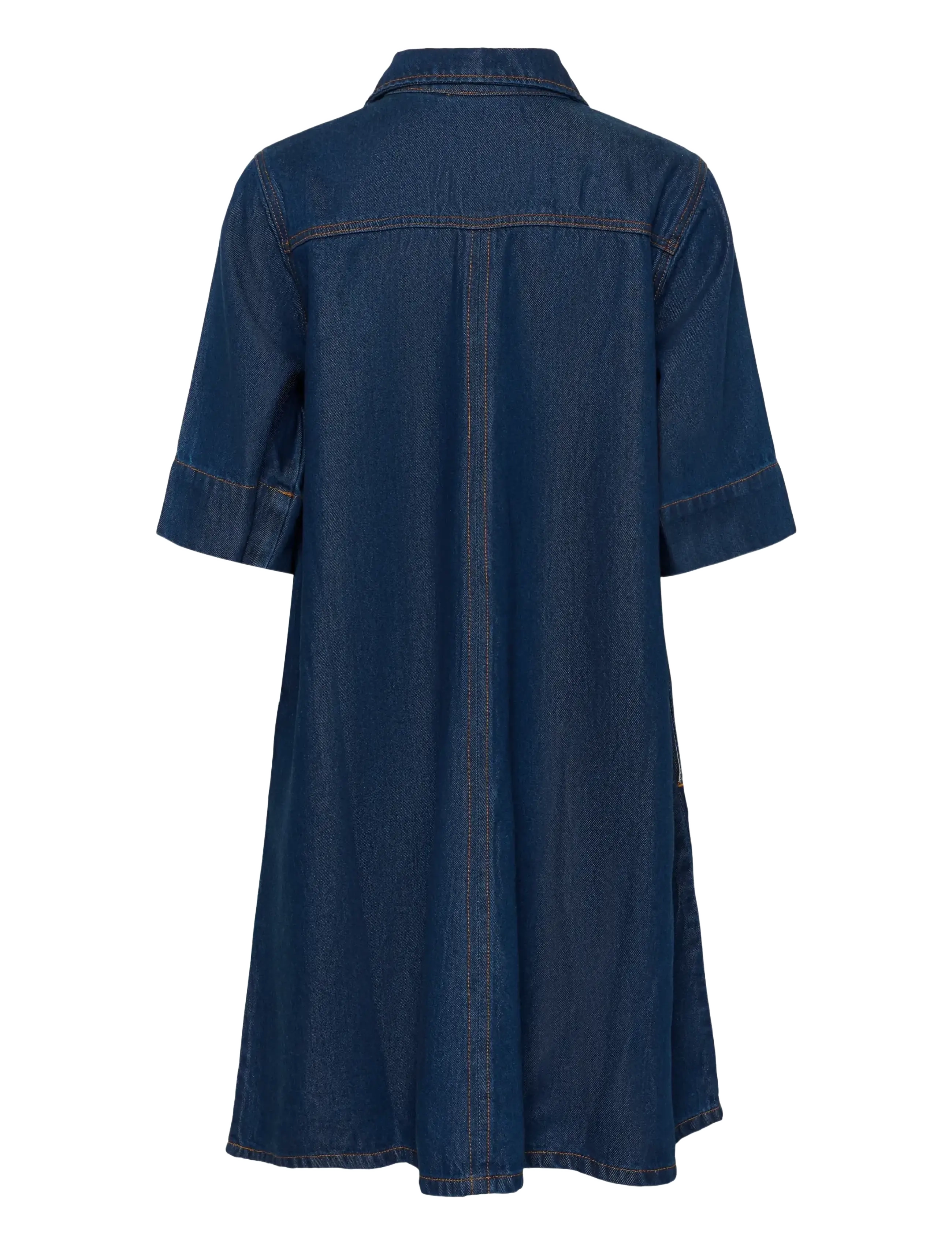 My Essential Wardrobe - MWMalo 181 Short ZipDress - jeansklänningar - dark blue un-wash - 2