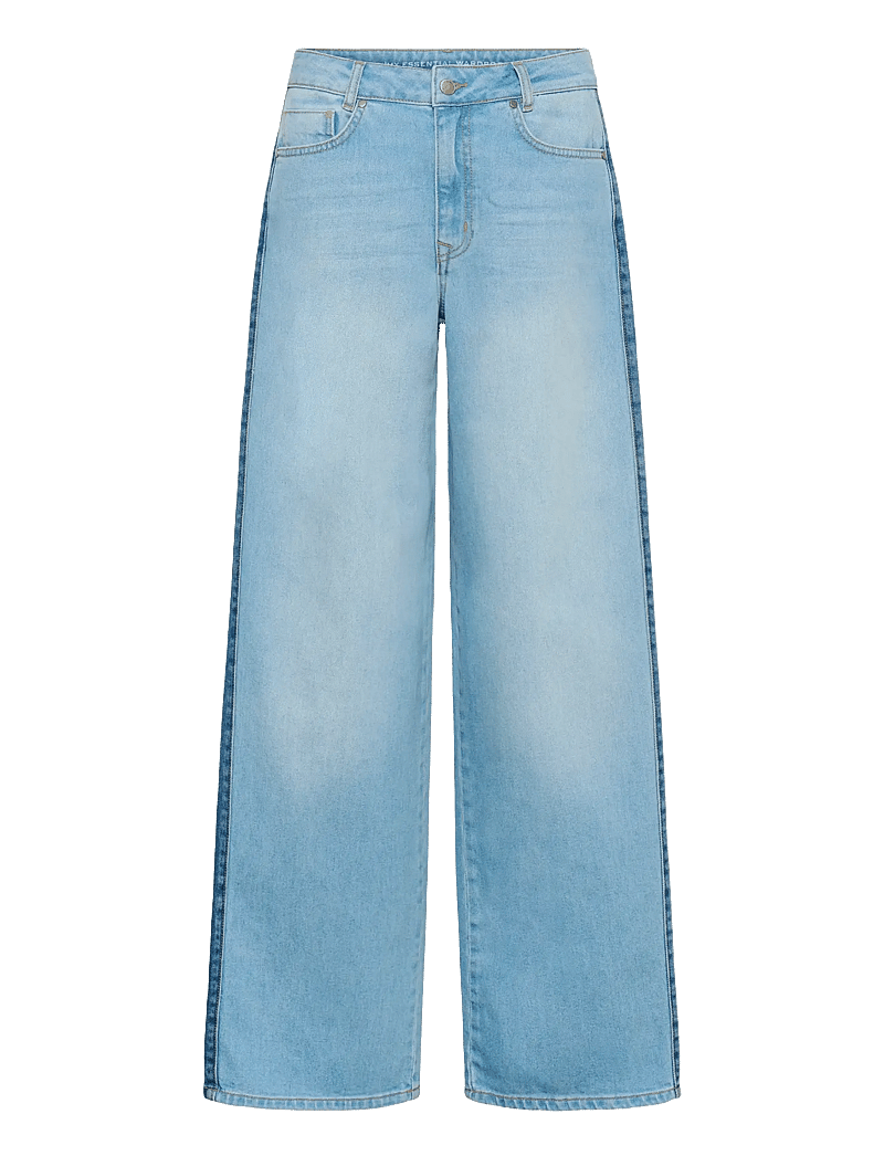 My Essential Wardrobe - MWLise 139 High Mix X-Wide - hosen mit weitem bein - light blue/ blue wash - 1