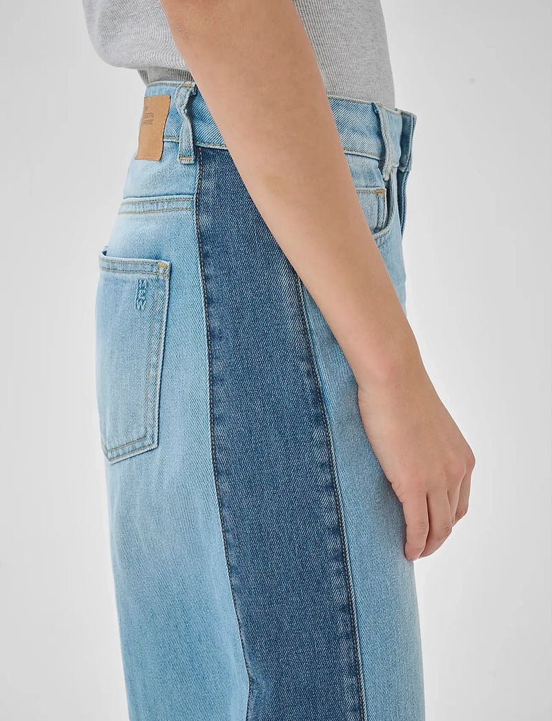 My Essential Wardrobe - MWLise 139 High Mix X-Wide - hosen mit weitem bein - light blue/ blue wash - 5