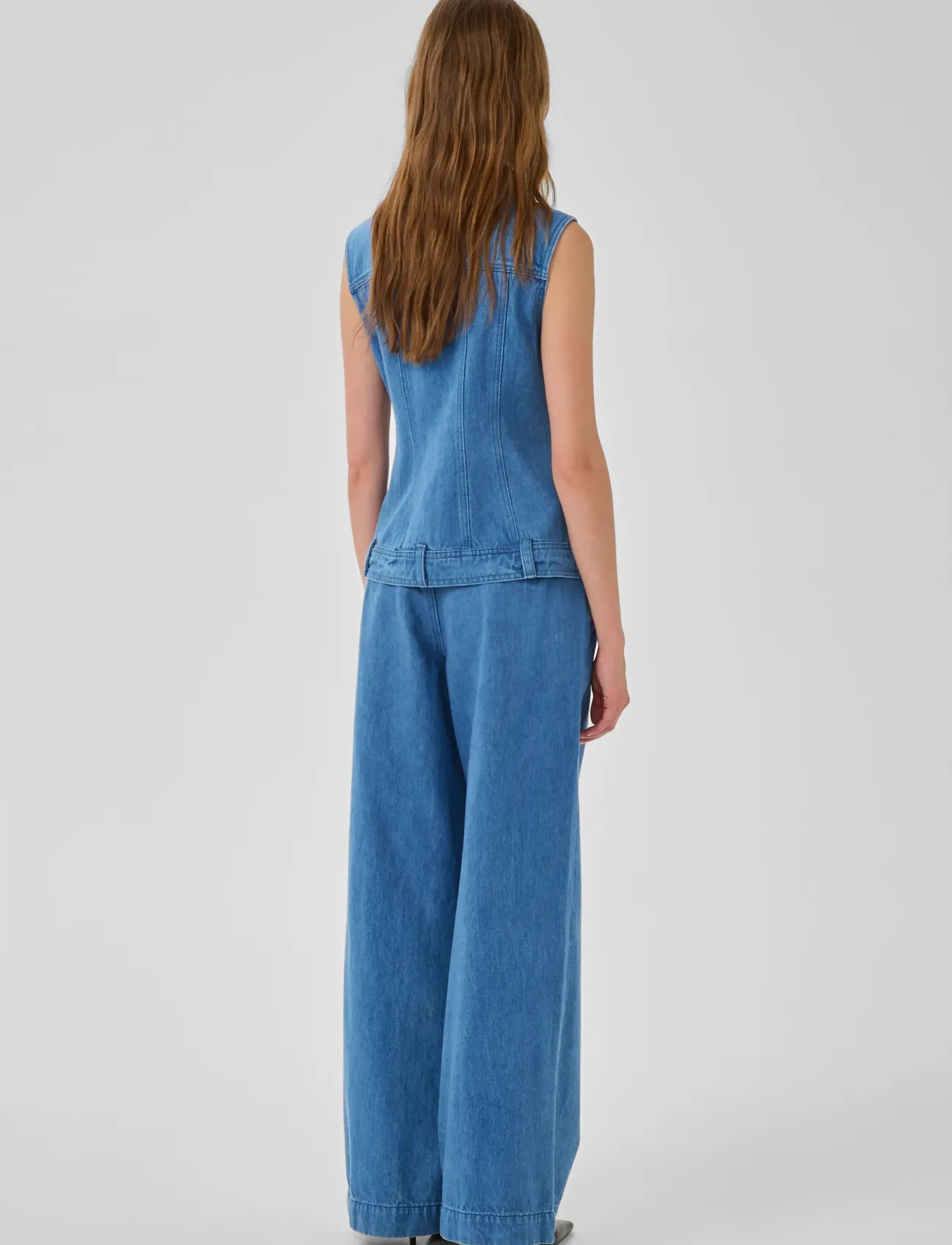 My Essential Wardrobe - MWTessa 180 Mid X-Wide - wide leg jeans - clear blue wash - 4