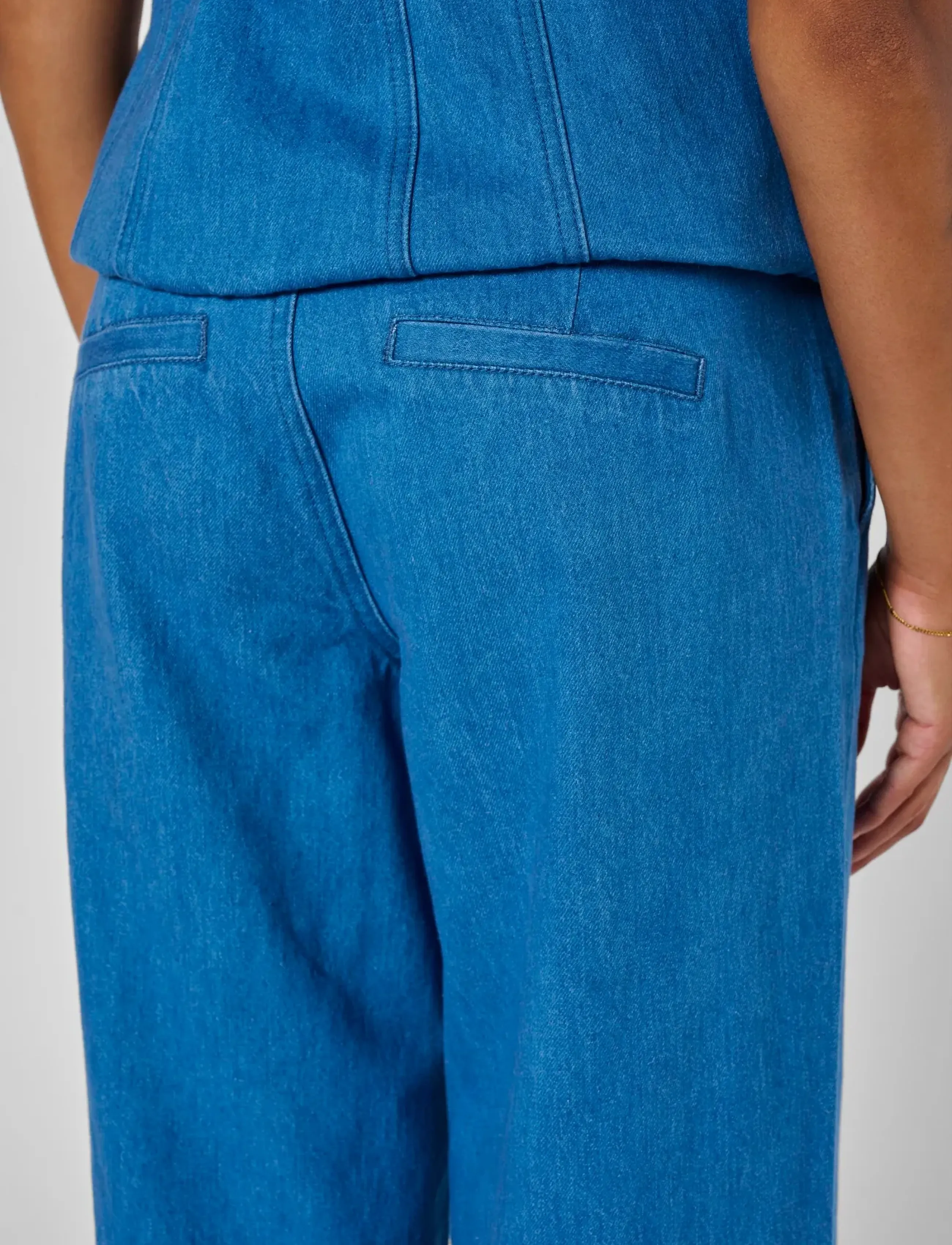 My Essential Wardrobe - MWTessa 180 Mid X-Wide - wide leg jeans - clear blue wash - 5