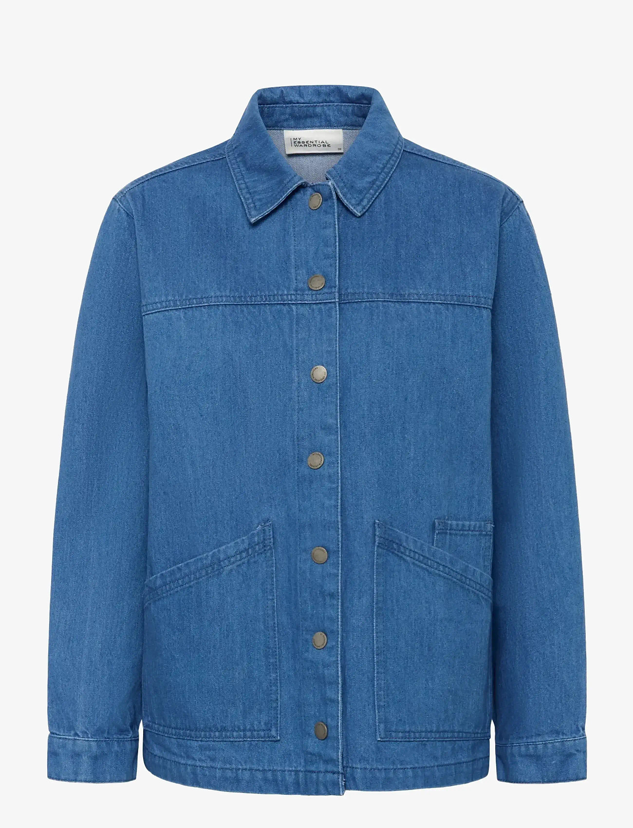 My Essential Wardrobe - MWMola 180 Boxy Jacket - forårsjakker - clear blue wash - 1