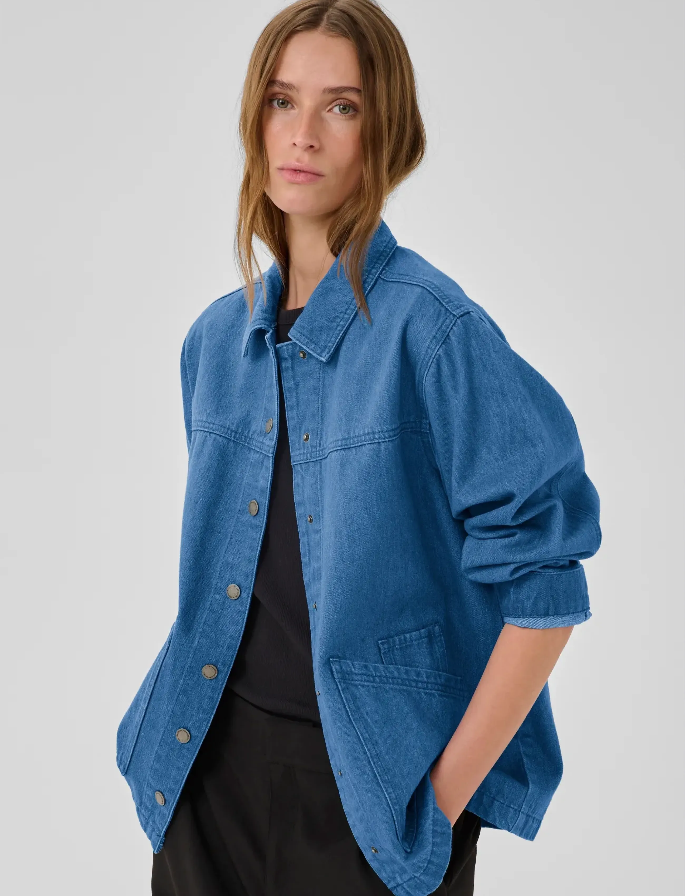 My Essential Wardrobe MWMola 180 Boxy Jacket - Kampagne - CLEAR BLUE WASH / blue