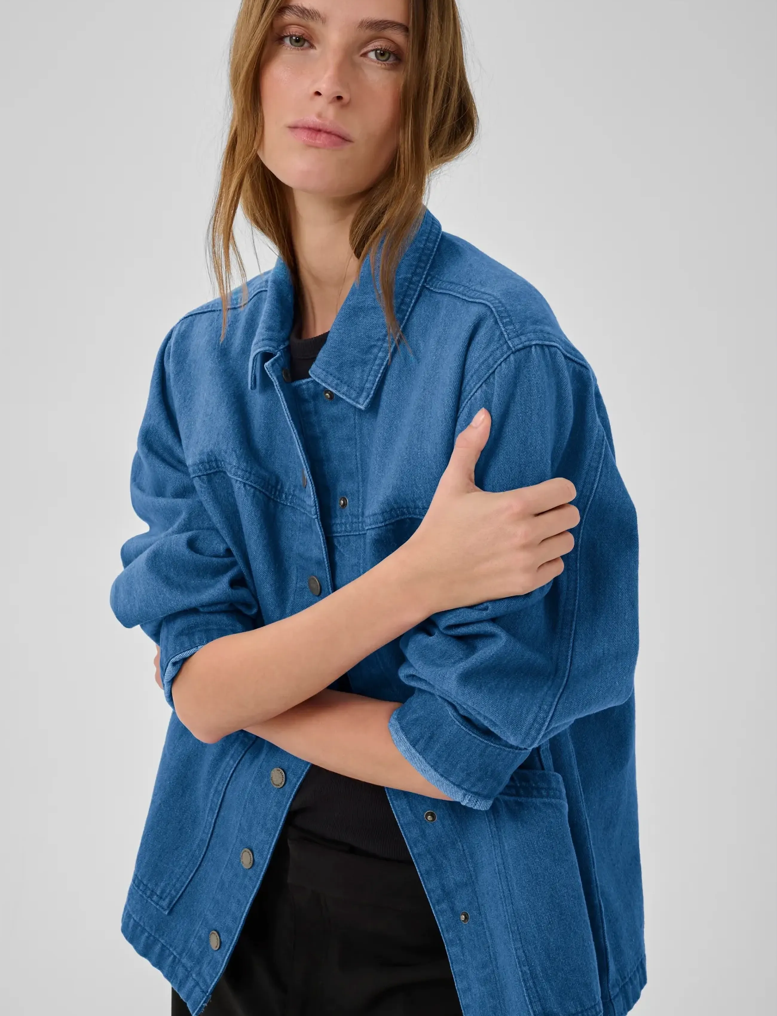 My Essential Wardrobe - MWMola 180 Boxy Jacket - clear blue wash - 5