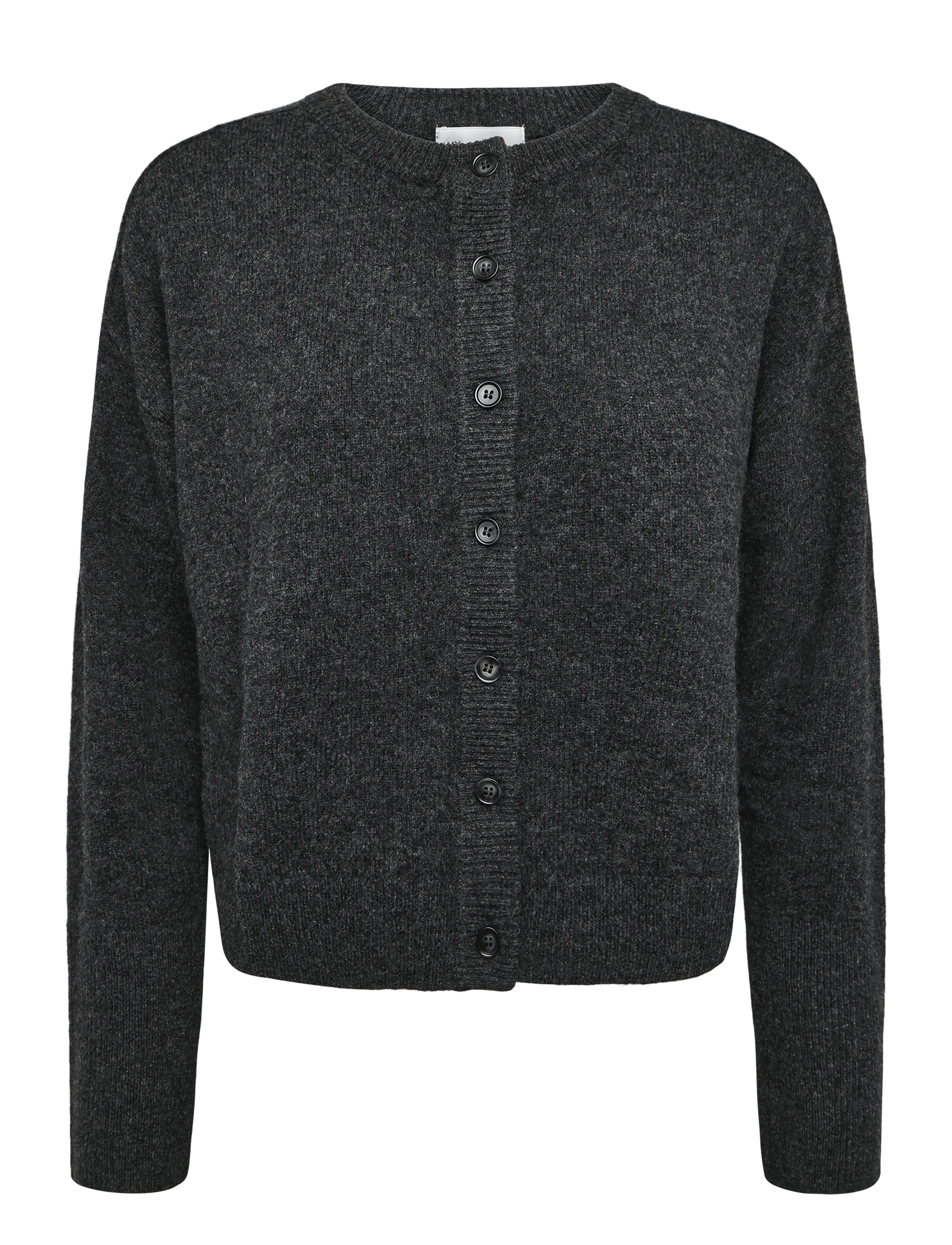 My Essential Wardrobe 13 THE KNIT CARDIGAN - My Essential Wardrobe - DARK GREY MELANGE / grey
