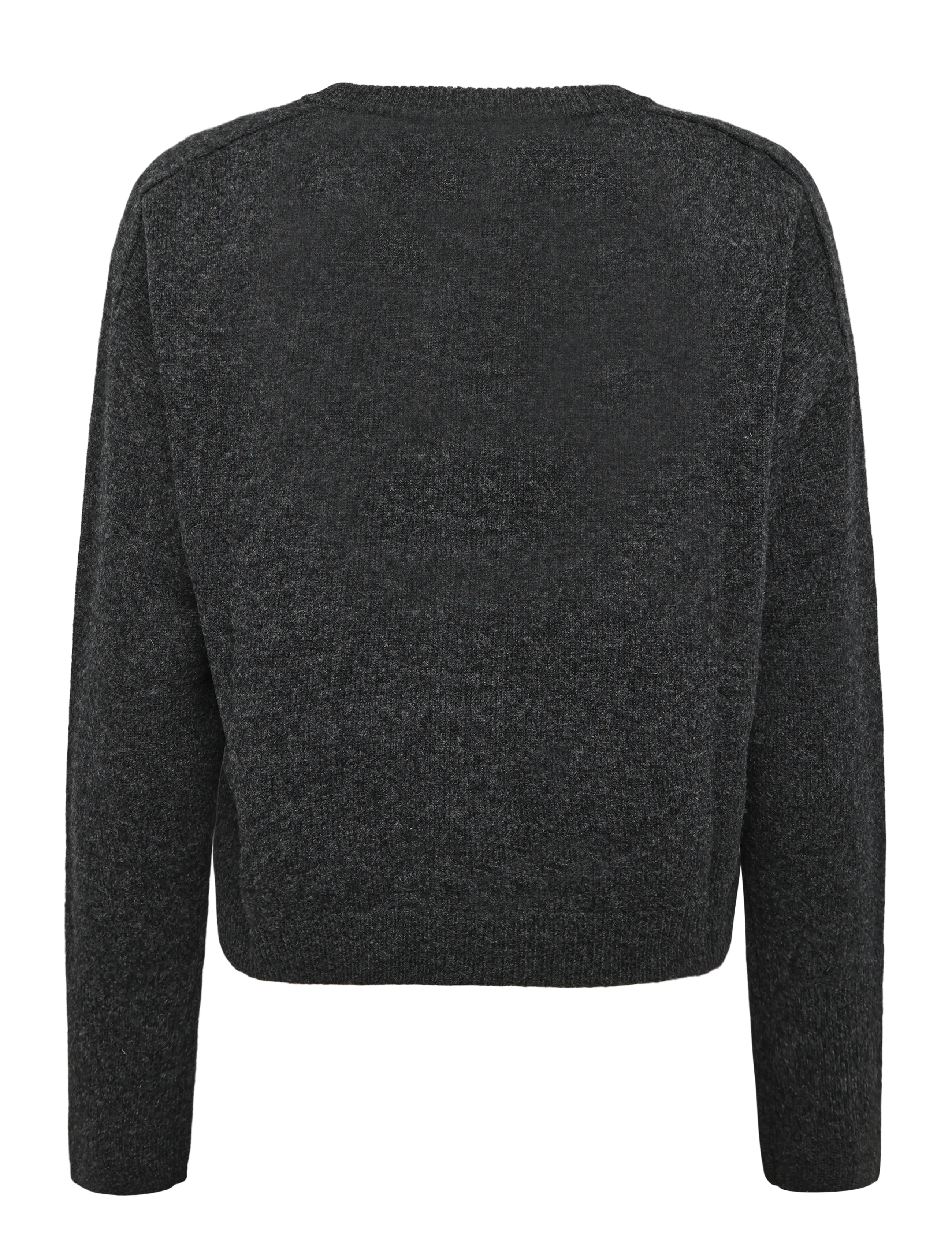 My Essential Wardrobe - 13 THE KNIT CARDIGAN - dark grey melange - 1