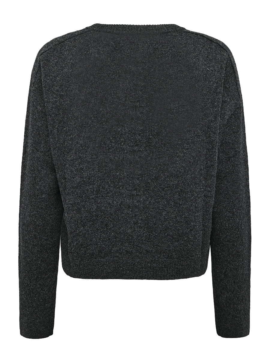 My Essential Wardrobe - 13 THE KNIT CARDIGAN - strickjacken - dark grey melange - 1