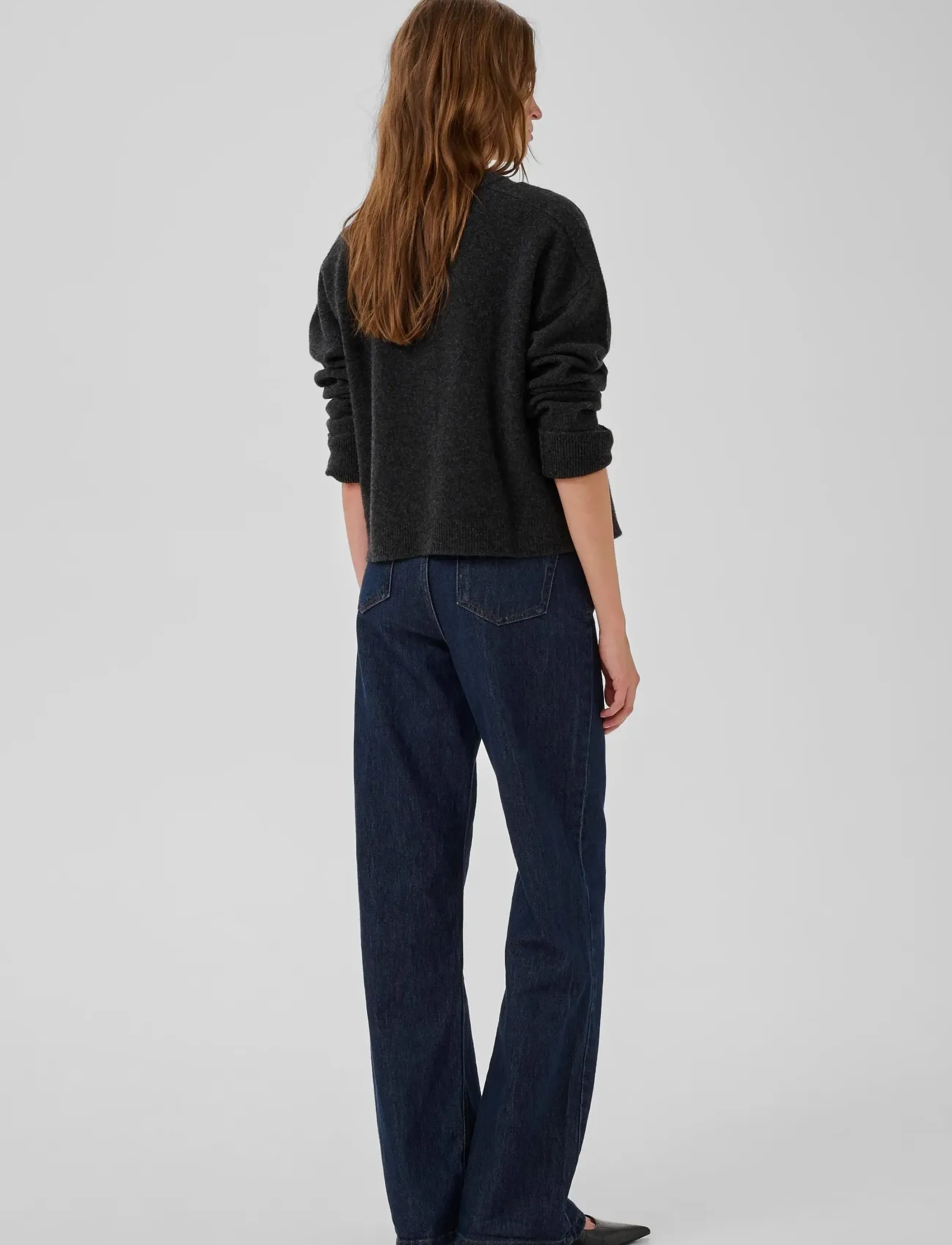 My Essential Wardrobe - 13 THE KNIT CARDIGAN - cardigans - dark grey melange - 5