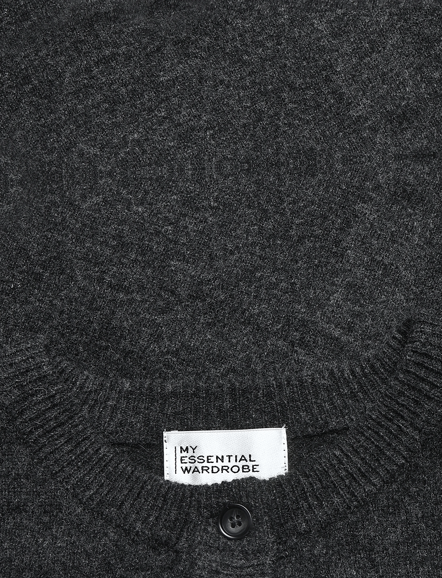 My Essential Wardrobe - 13 THE KNIT CARDIGAN - strickjacken - dark grey melange - 2