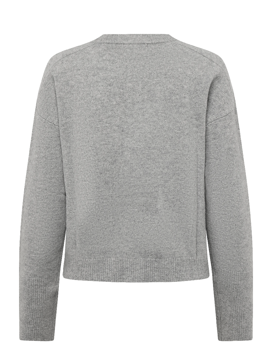 My Essential Wardrobe - 13 THE KNIT CARDIGAN - cardigans - light grey melange - 1